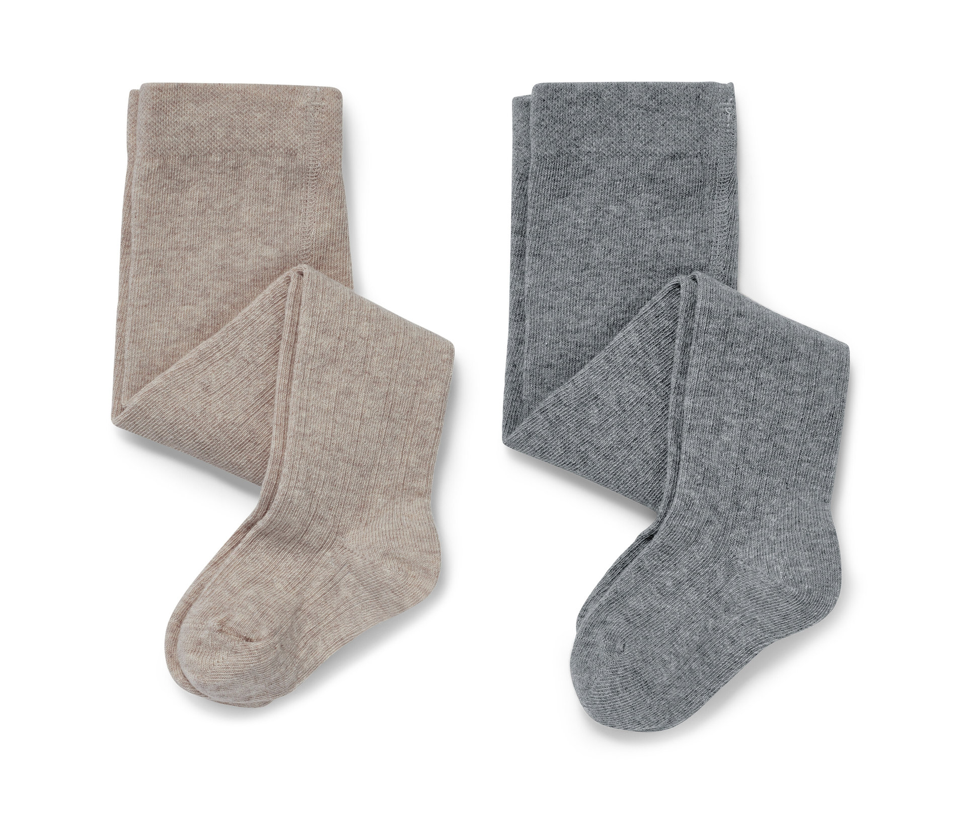 Tchibo - 2 Paar Baby-Strumpfhosen - Baby - Gr. 74/80 - beige
