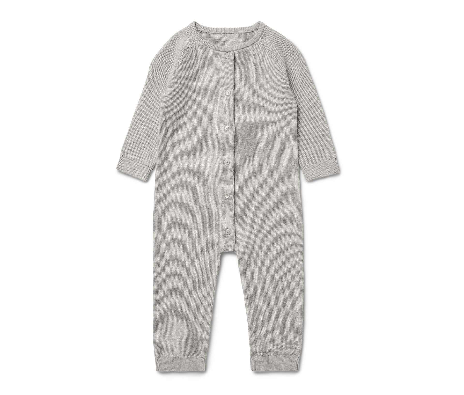 Tchibo - Baby-Strickoverall - Baby - Gr. 62/68 - hellgrau
