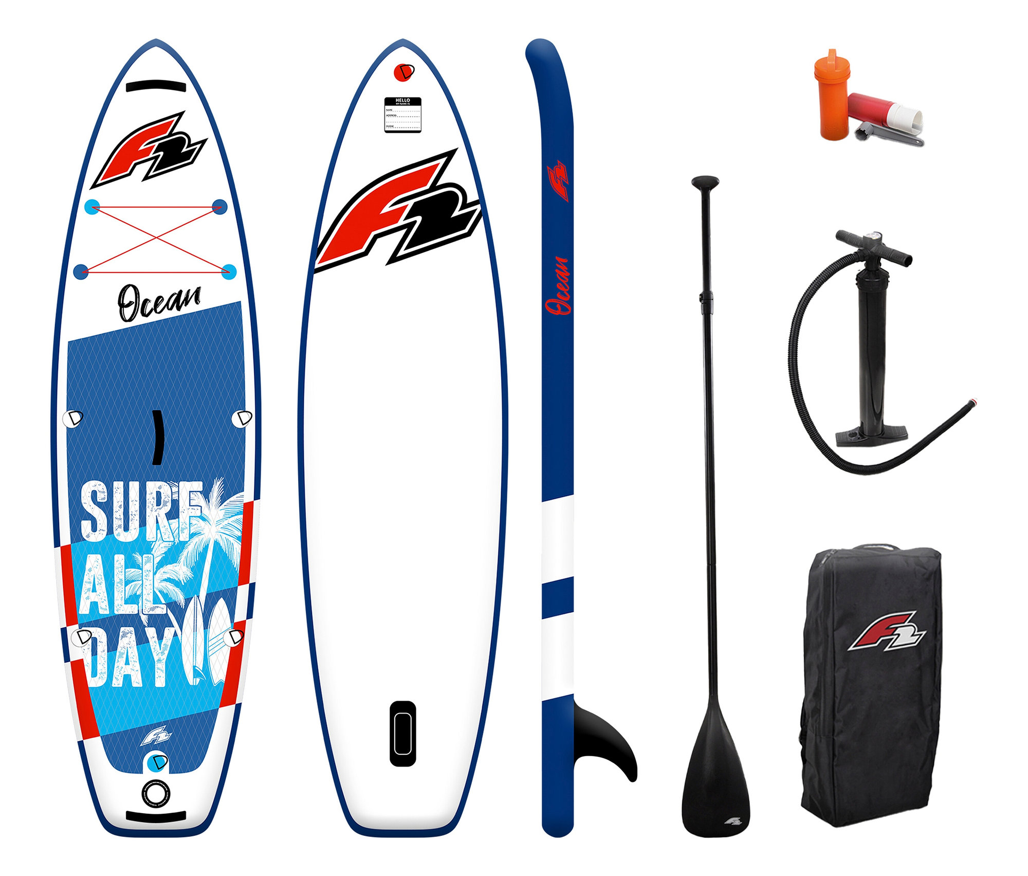 Tchibo - F2 SUP Board »Ocean Boy« - weiß