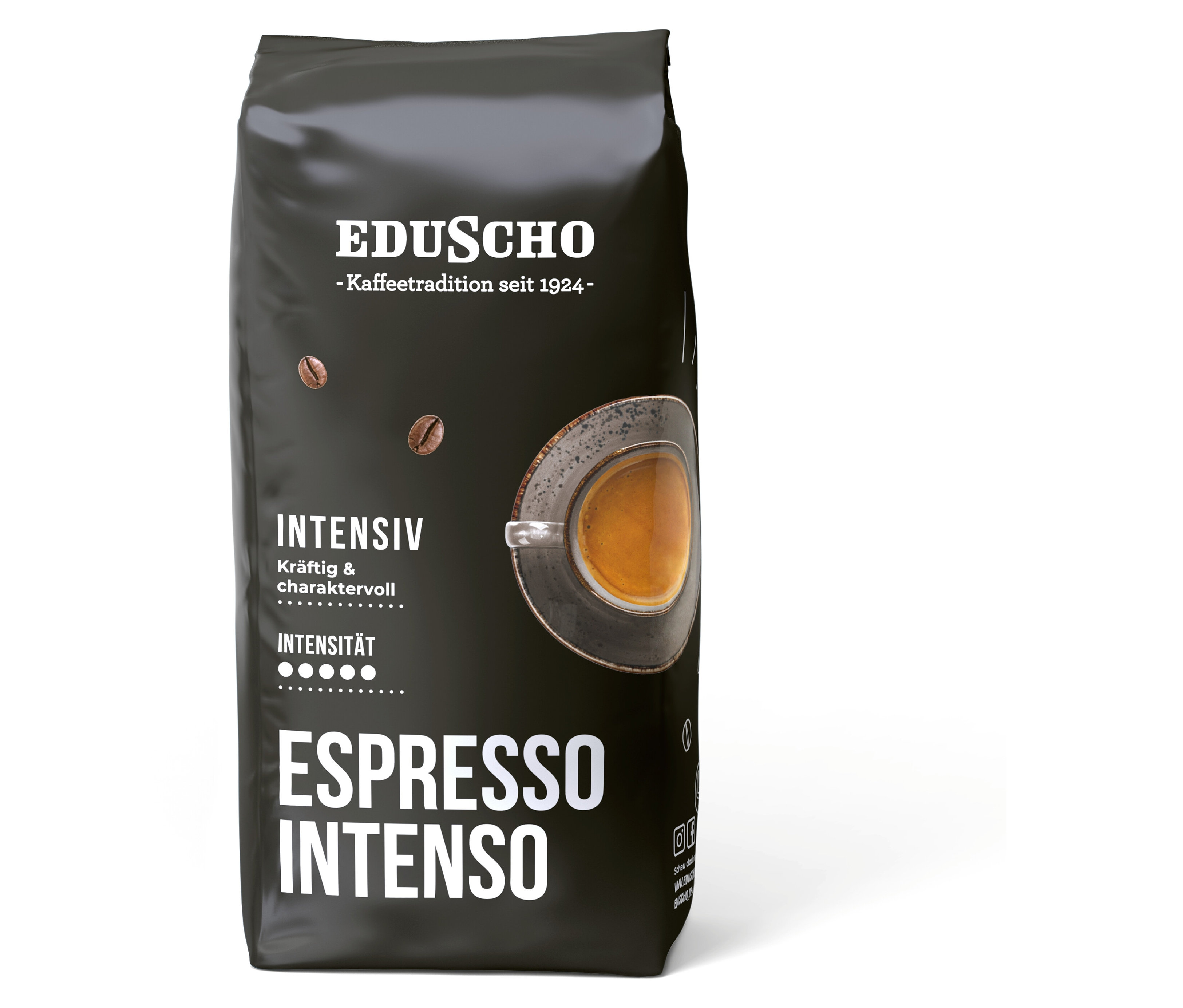 Eduscho Espresso Intenso - 1 kg Ganze Bohne - Intensität: 5/5