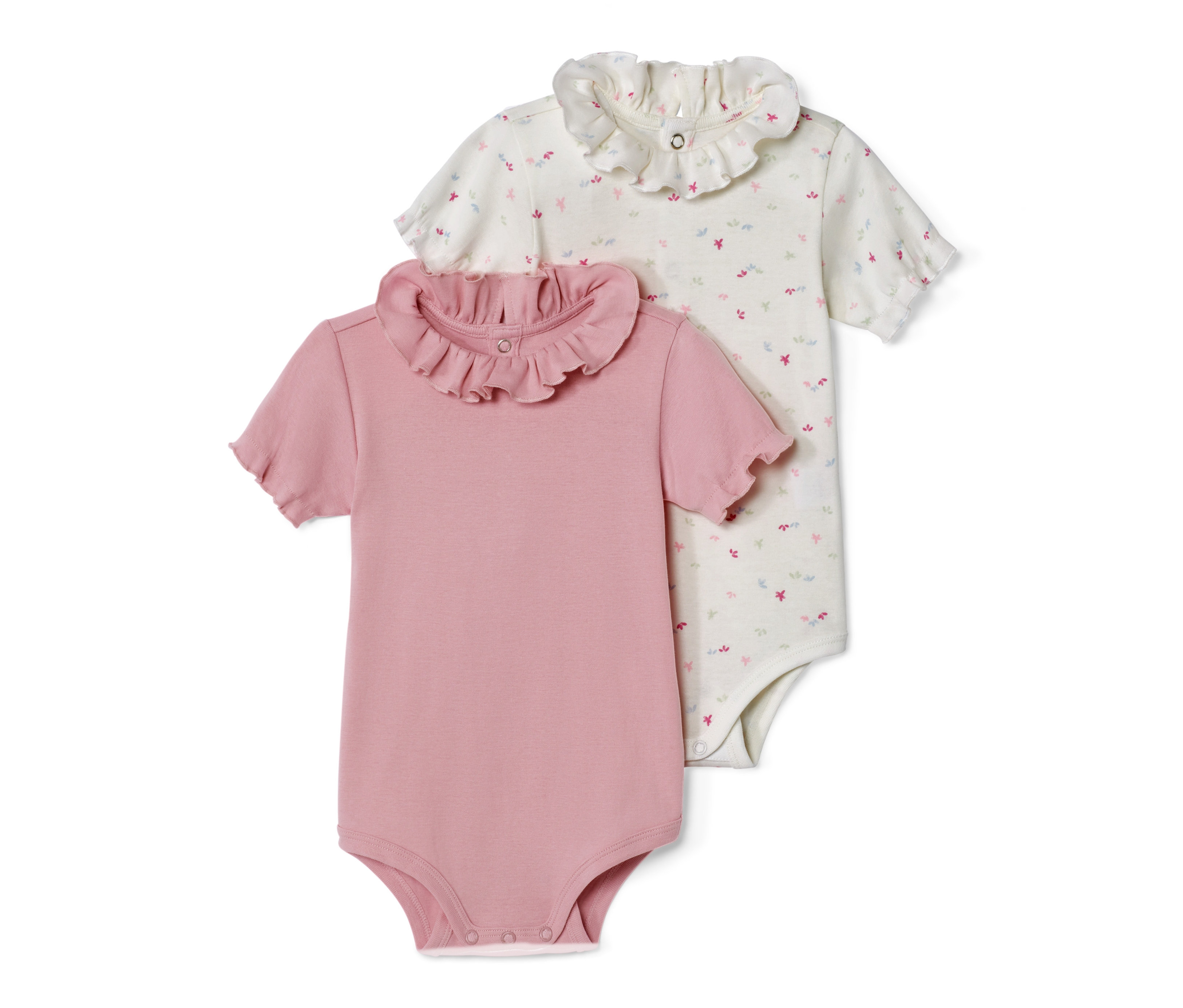 Tchibo - 2 Baby-Bodys - Baby - Gr. 62/68 - weiß/print