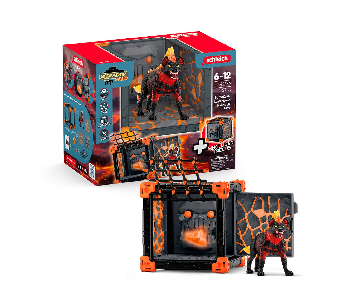 Tchibo - Schleich Eldrador BattleCave Lavahyäne - mehrfarbig