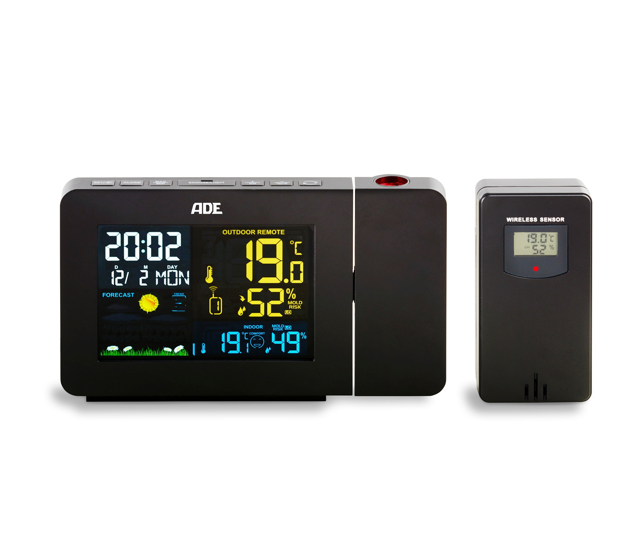 Tchibo - ADE Wetterstation mit Funk-Außensensor und Projektion