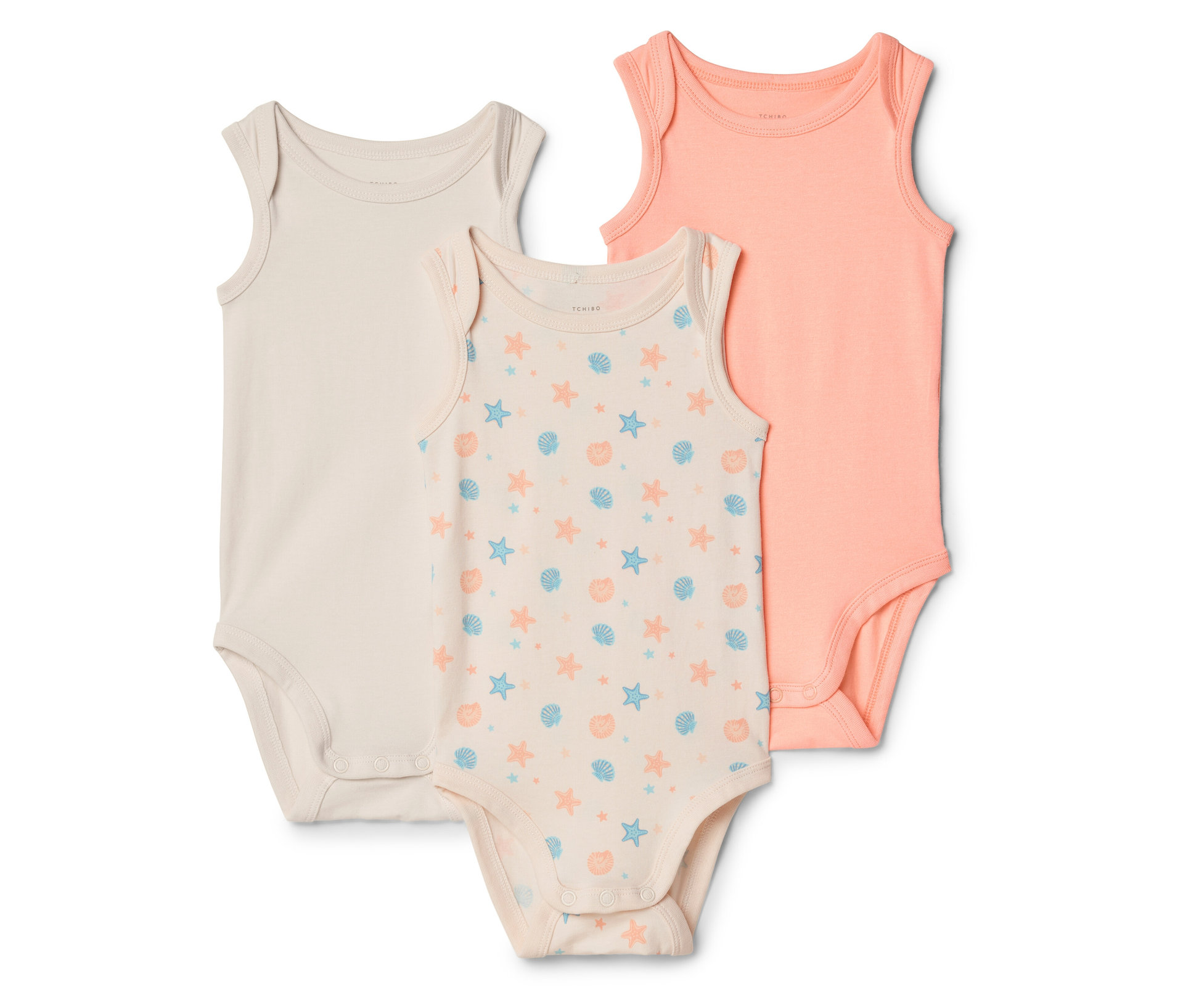 Tchibo - 3 Baby-Bodys - Baby - Gr. 86/92 - weiß