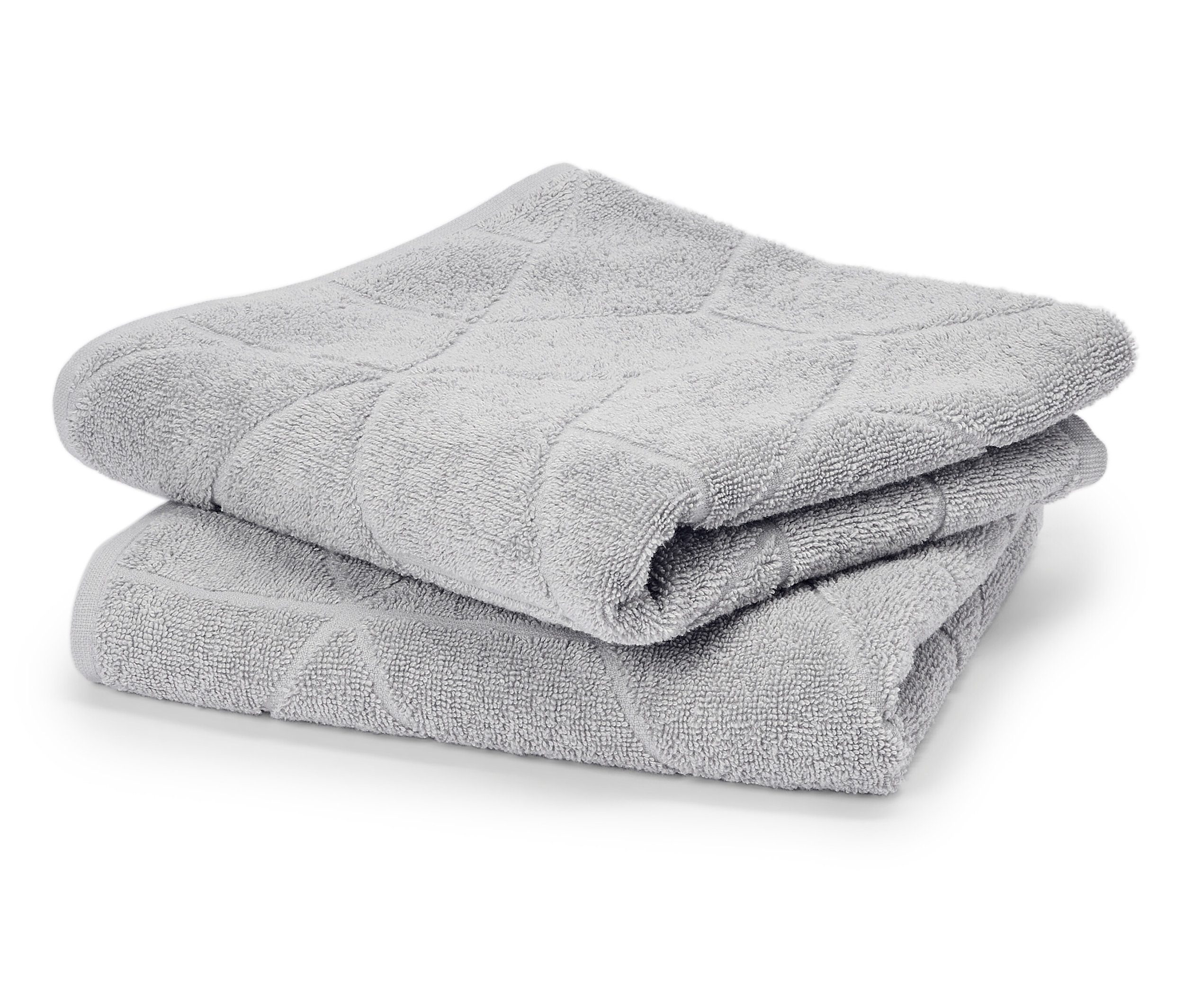 Tchibo - 2 Jacquard-Handtücher - grau