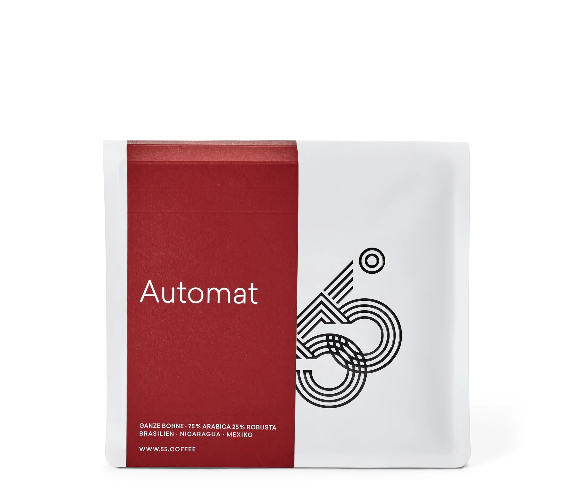 55 Degrees - Automat Caffè Crema - 250 g Ganze Bohne - Intensität: 6/6