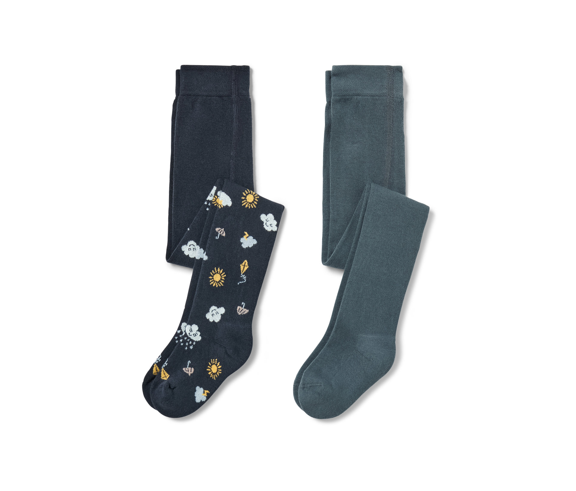 Tchibo - 2 Kleinkind-Strumpfhosen - Kinder - Gr. 98/104 - dunkelblau