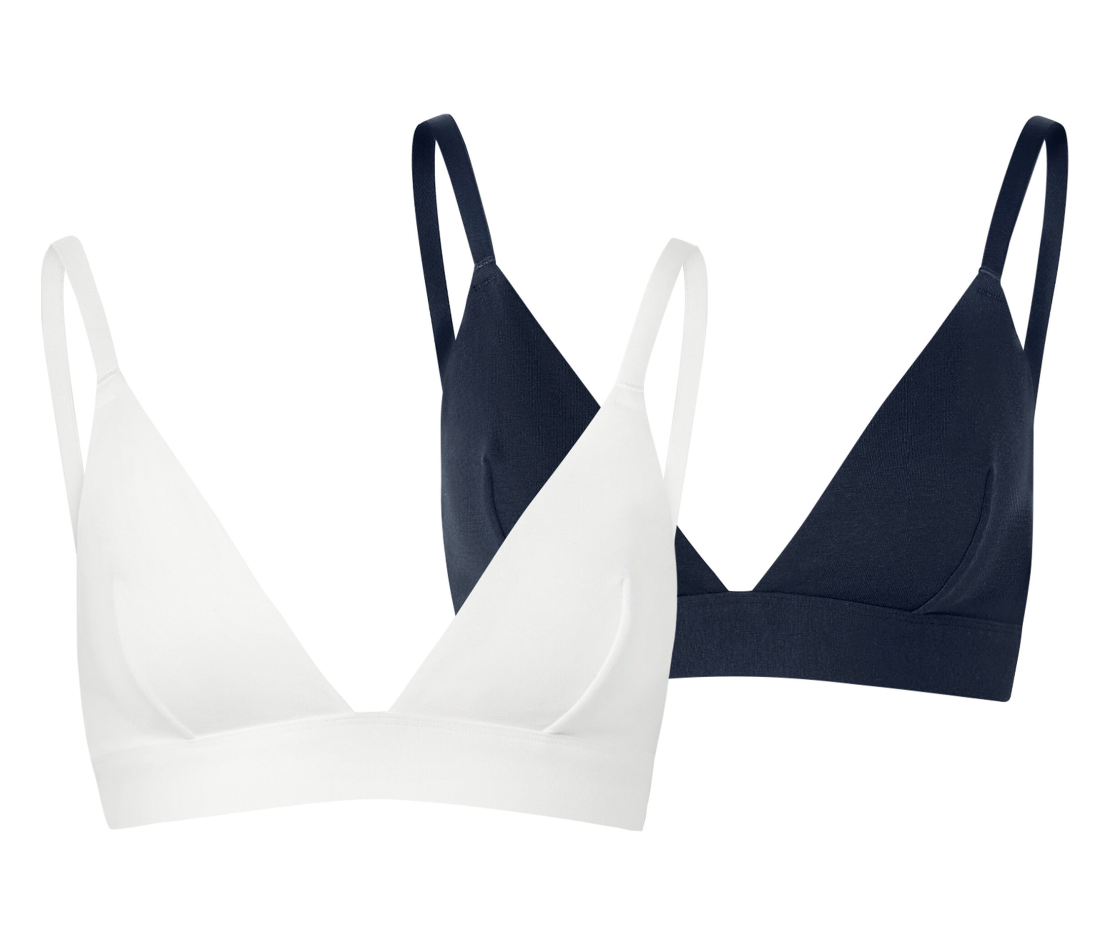 Tchibo - 2 Soft-BHs - Damen - Gr. 75A - dunkelblau