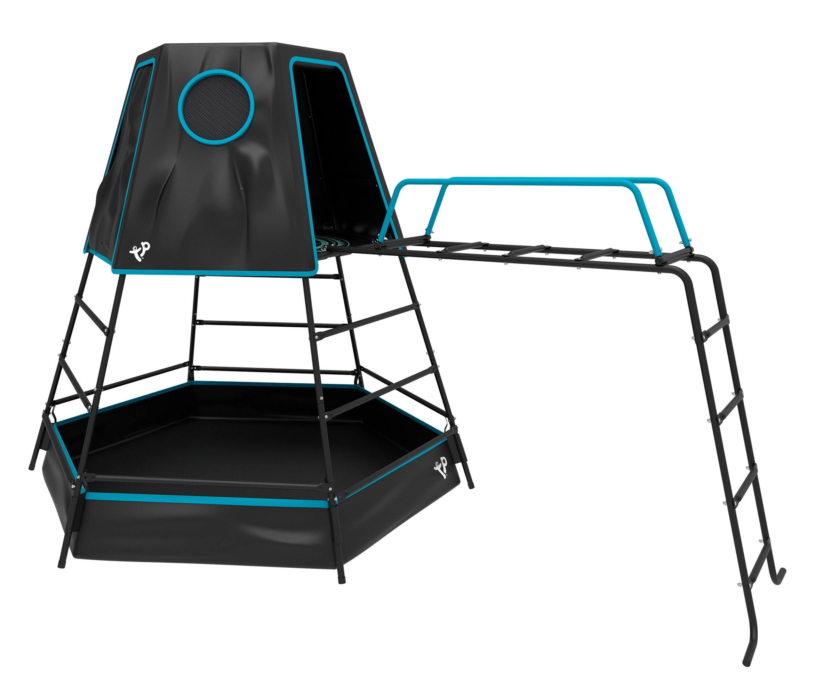 Tchibo - Kletterturm »Explorer« mit Zelt - schwarz