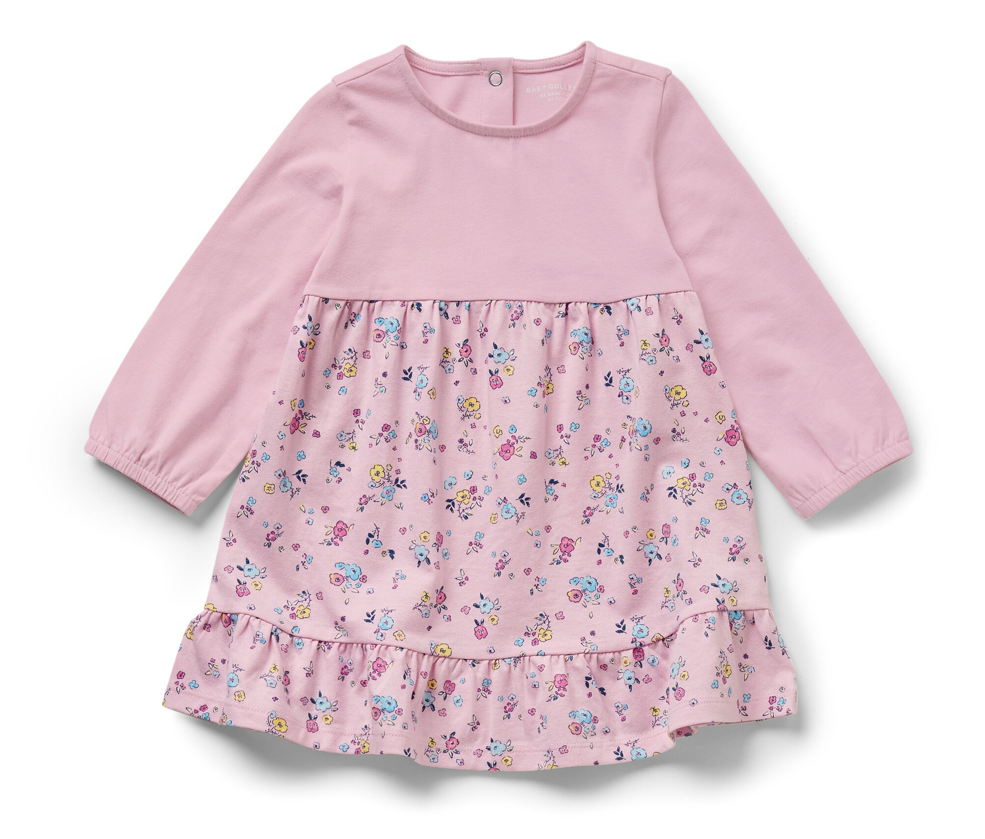Tchibo - Baby-Jerseykleid - Baby - Gr. 86/92 - rosa/geblümt