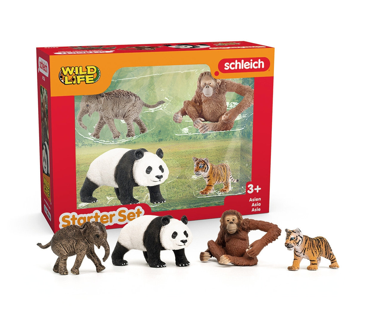 Tchibo - Schleich Starterset Wild Life Asien - mehrfarbig