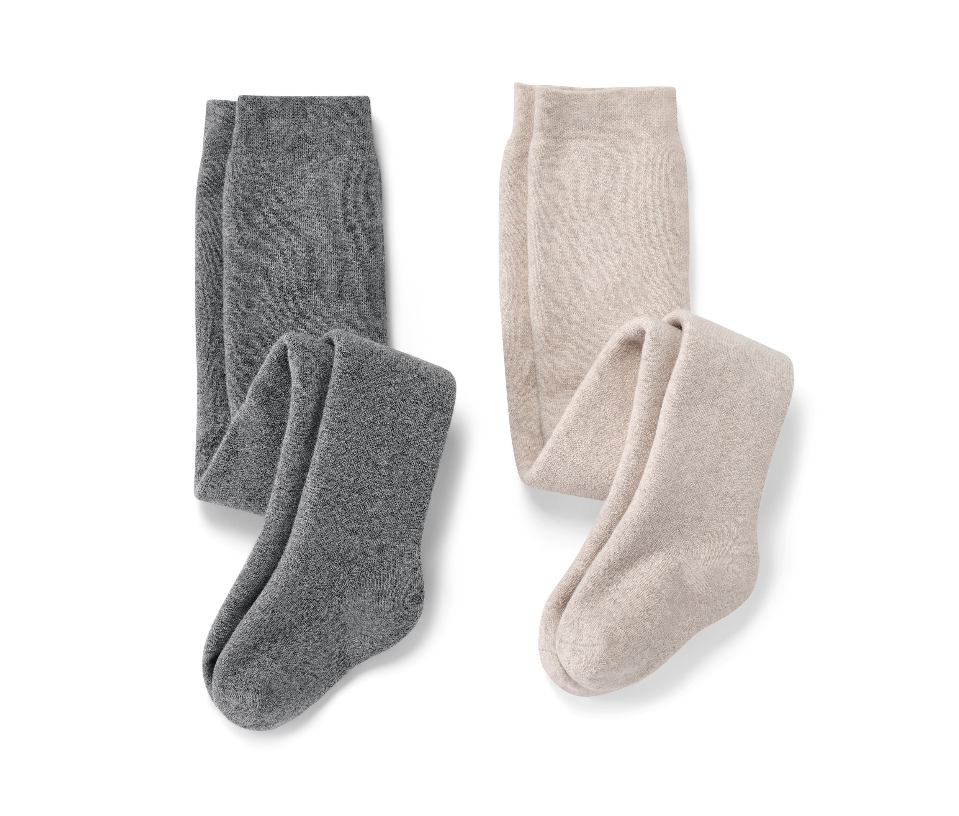 Tchibo - 2 Baby-Thermostrumpfhosen - Baby - Gr. 74/80 - beige/jacquard