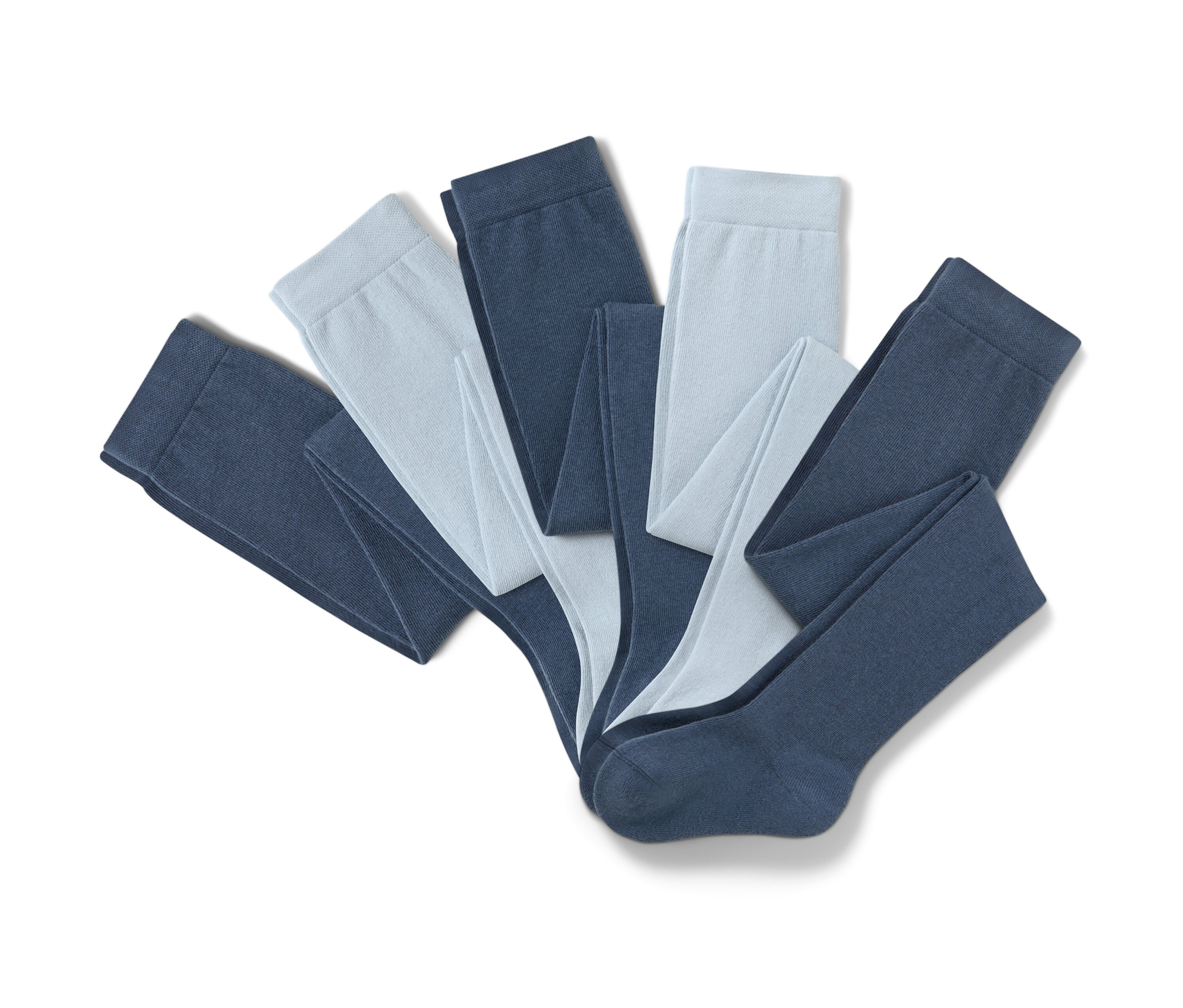 Tchibo - 5 Baumwoll-Strumpfhosen - Baby - Gr. 74/80 - blau/gestreift