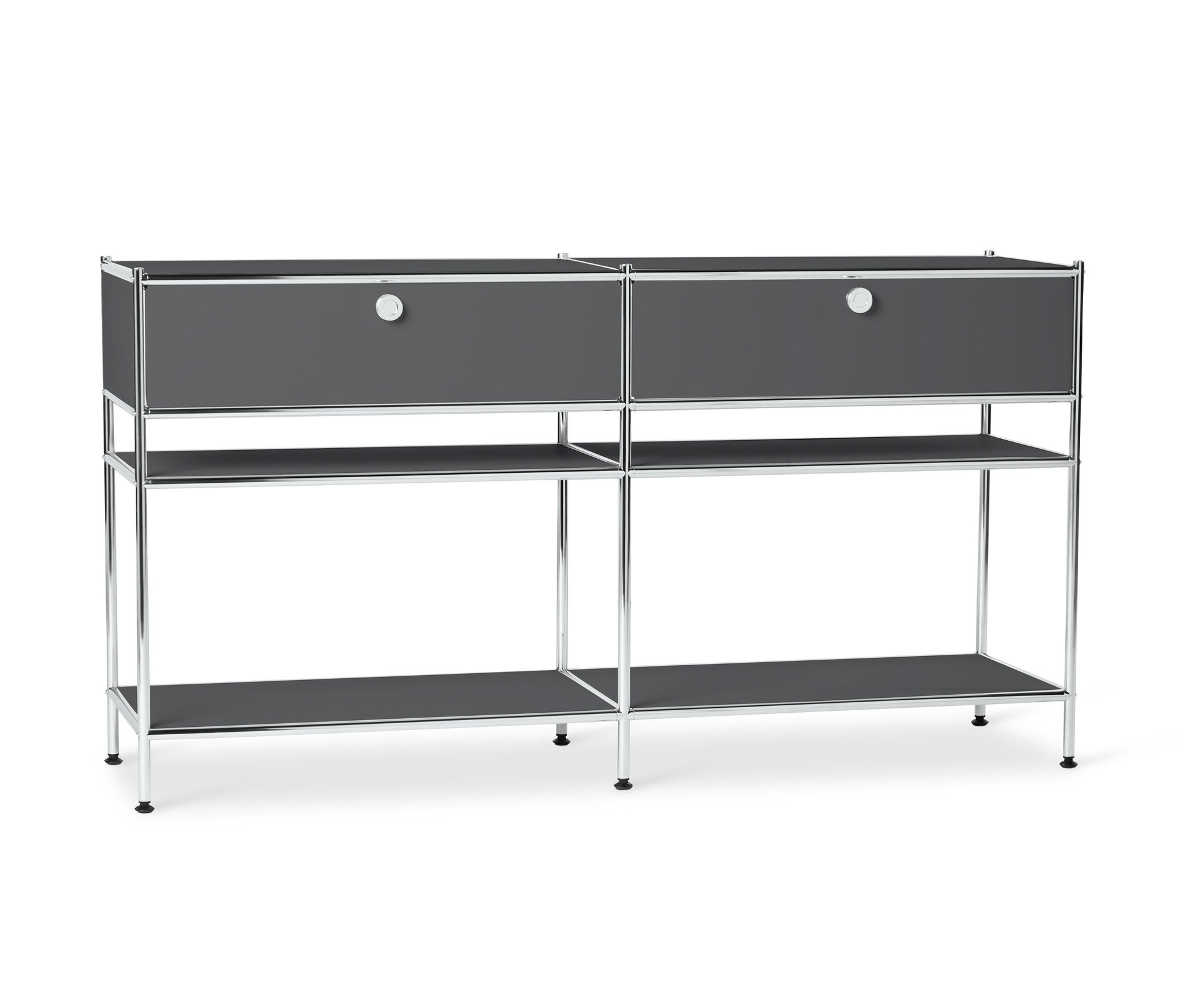 Tchibo - Konsole Metall »Cn3« mit 2 Schubladen - 152x40x82cm - chrom -