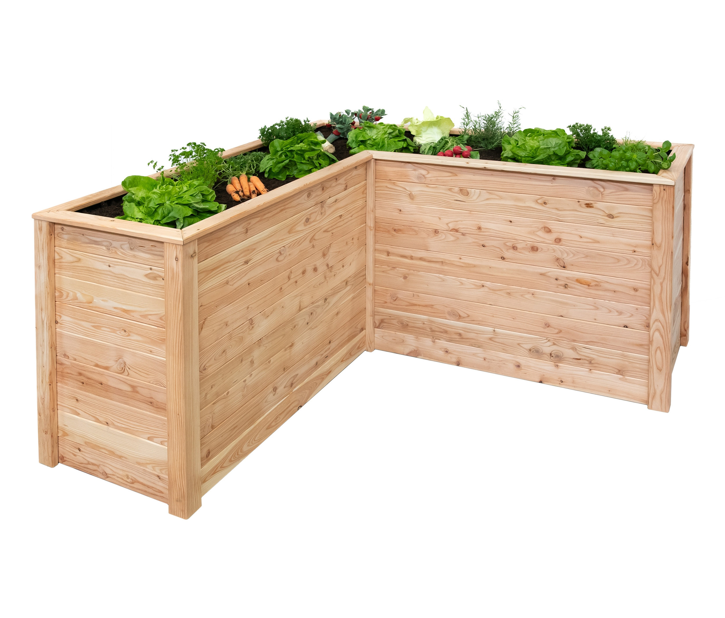 Tchibo - Hochbeet - 170,5x170x84cm - naturfarben - Holz / Polyethylen