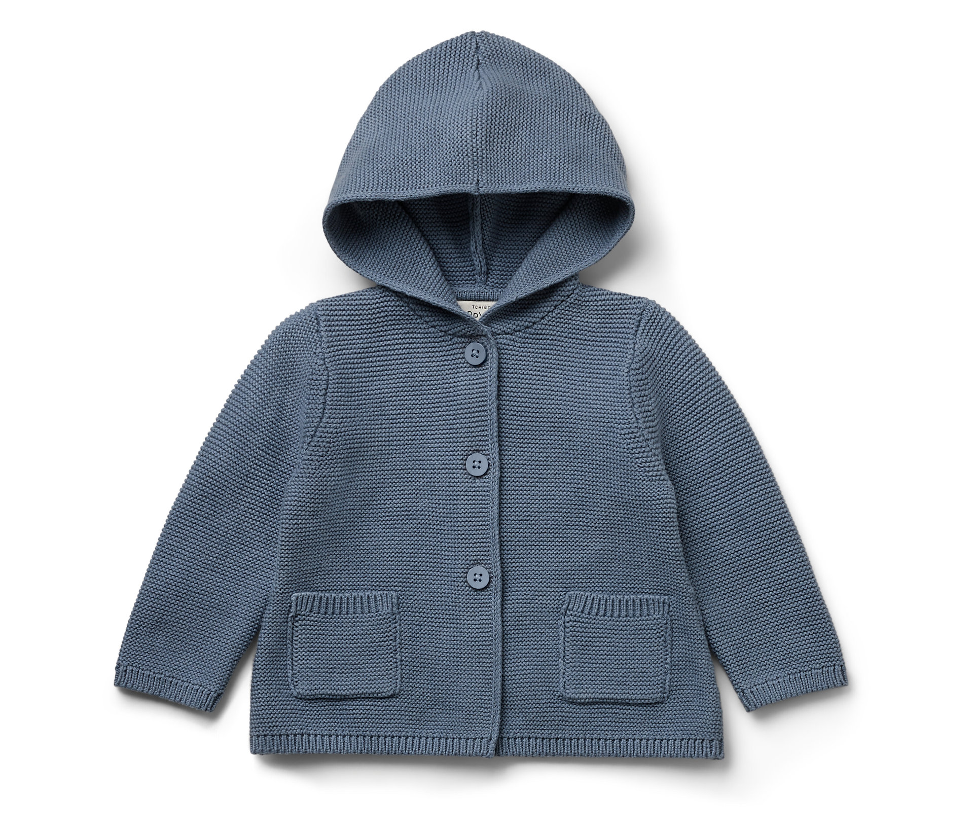 Tchibo - Baby-Strickjacke mit Kapuze - Baby - Gr. 86/92 - blau
