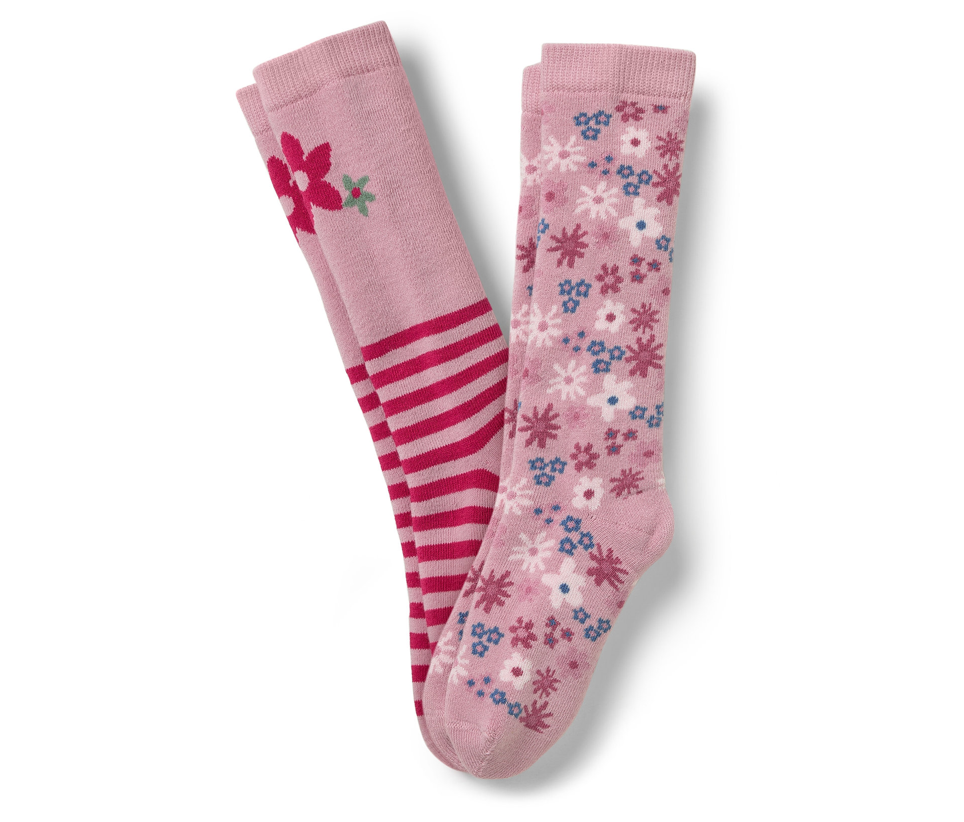 Tchibo - 2 Paar Kinder-Gummistiefel-Socken - Baby - Gr. 23-26 - rosa/jacquard