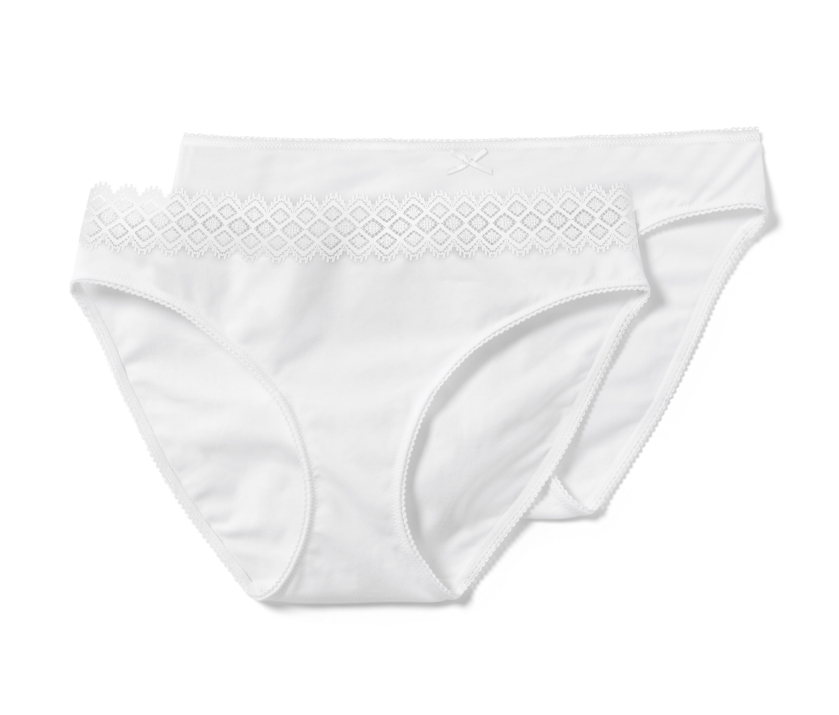 Tchibo - 2 Slips - Damen - Gr. S - weiß