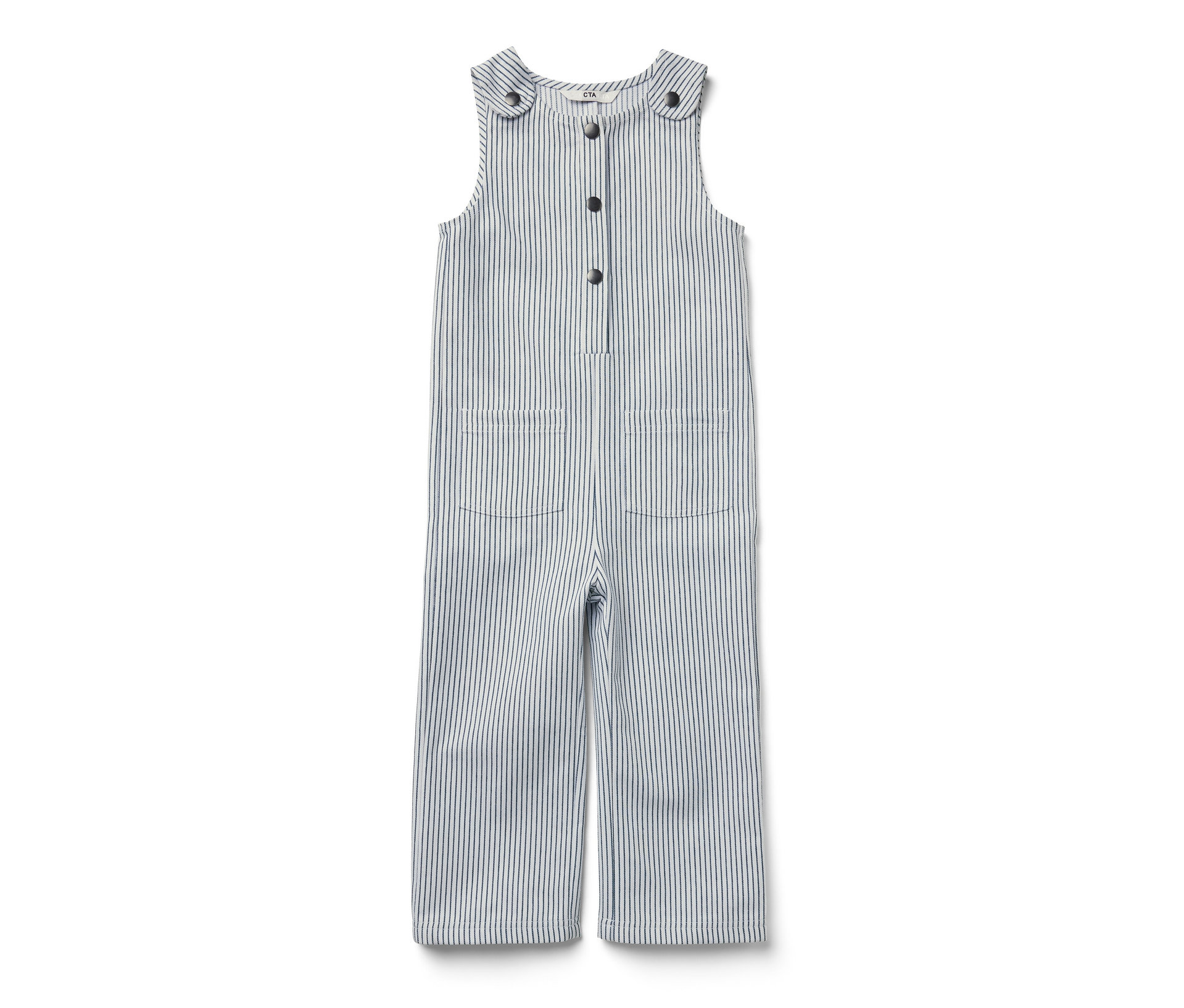 Tchibo - Kinder-Web-Latzhose - Baby - Gr. 74/80 - weiß/gestreift