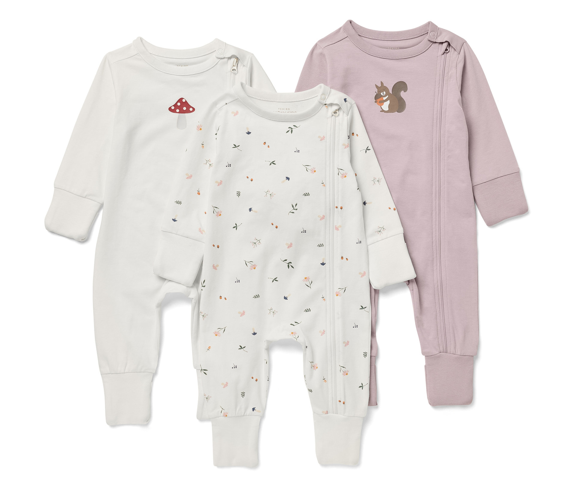 Tchibo - Baby-Pyjama - Baby - Gr. 98/104 - creme/print