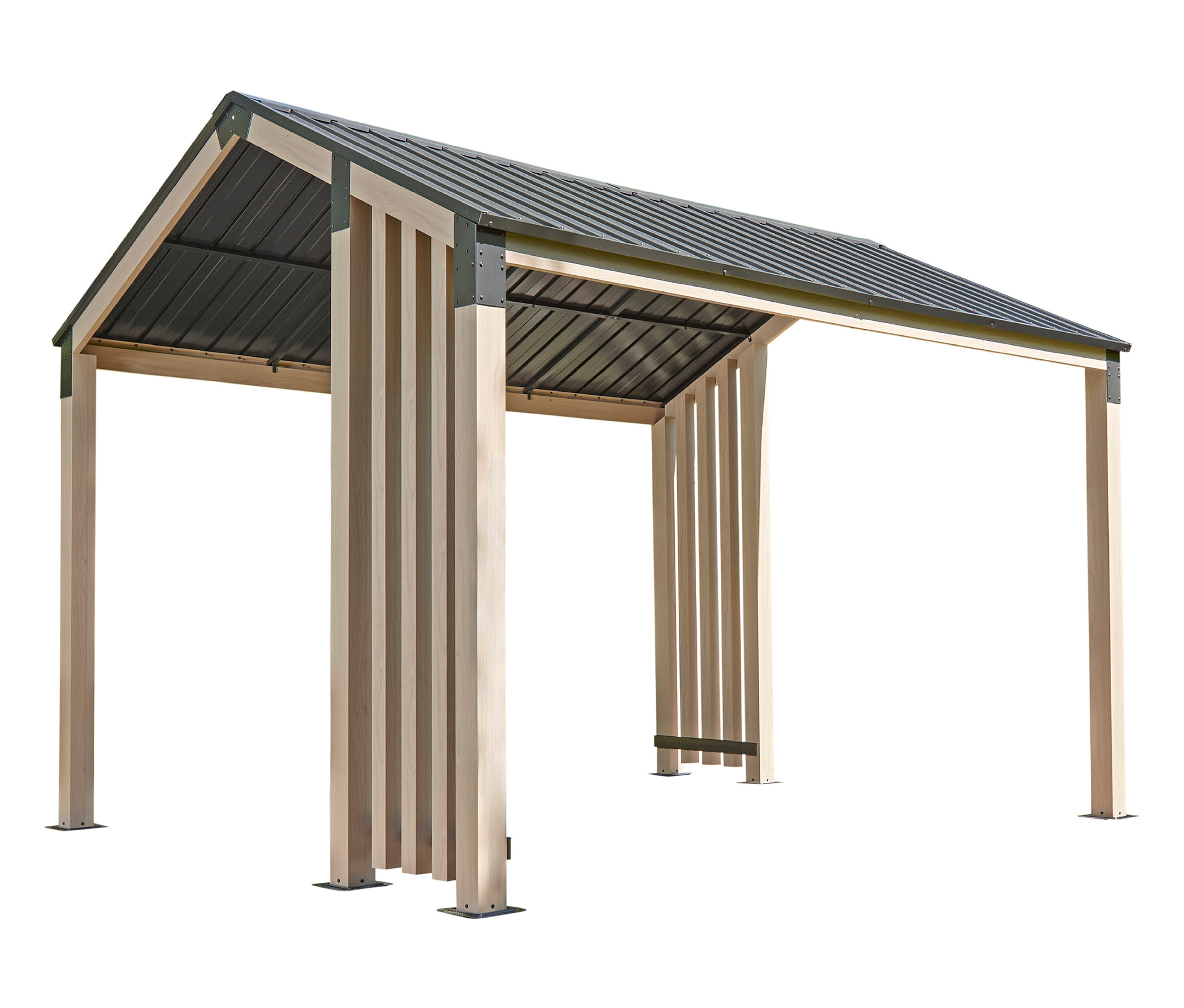 Sojag Pavillon mit Stahldach - 1x15x185cm - schwarz -
