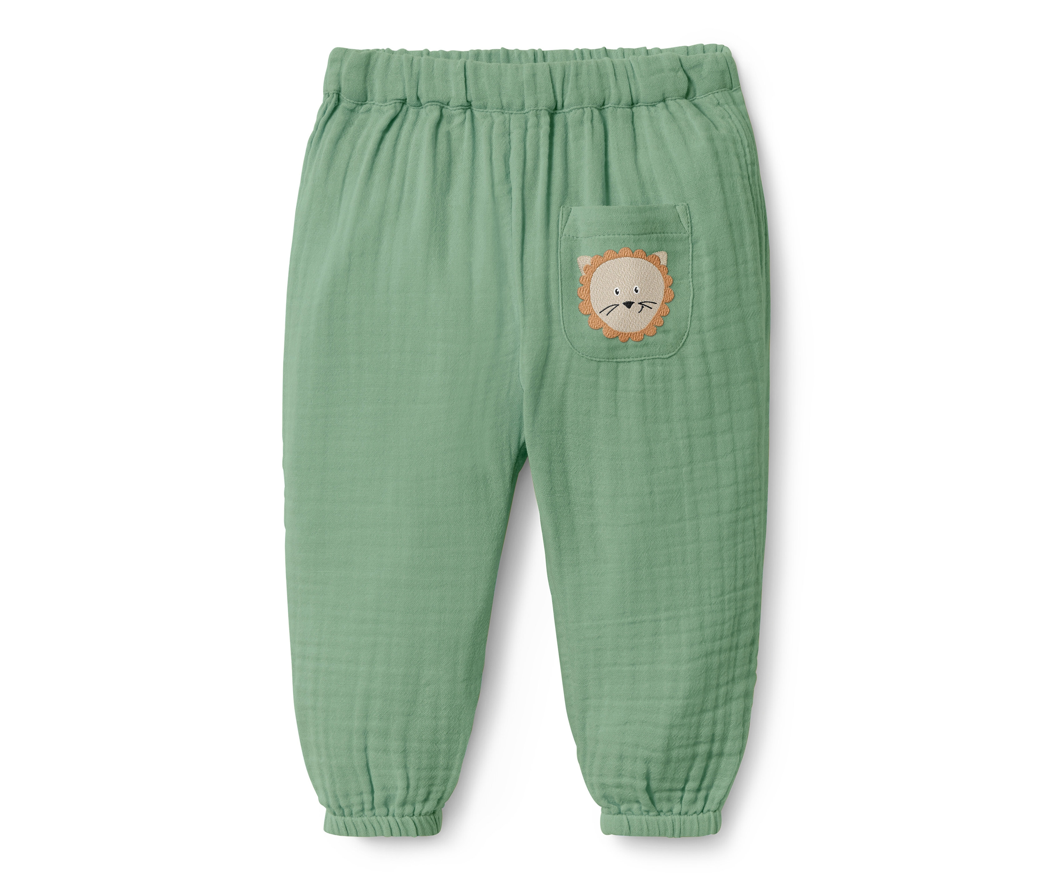 Tchibo - Baby-Schlupfwebhose - Baby - Gr. 74/80 - grün