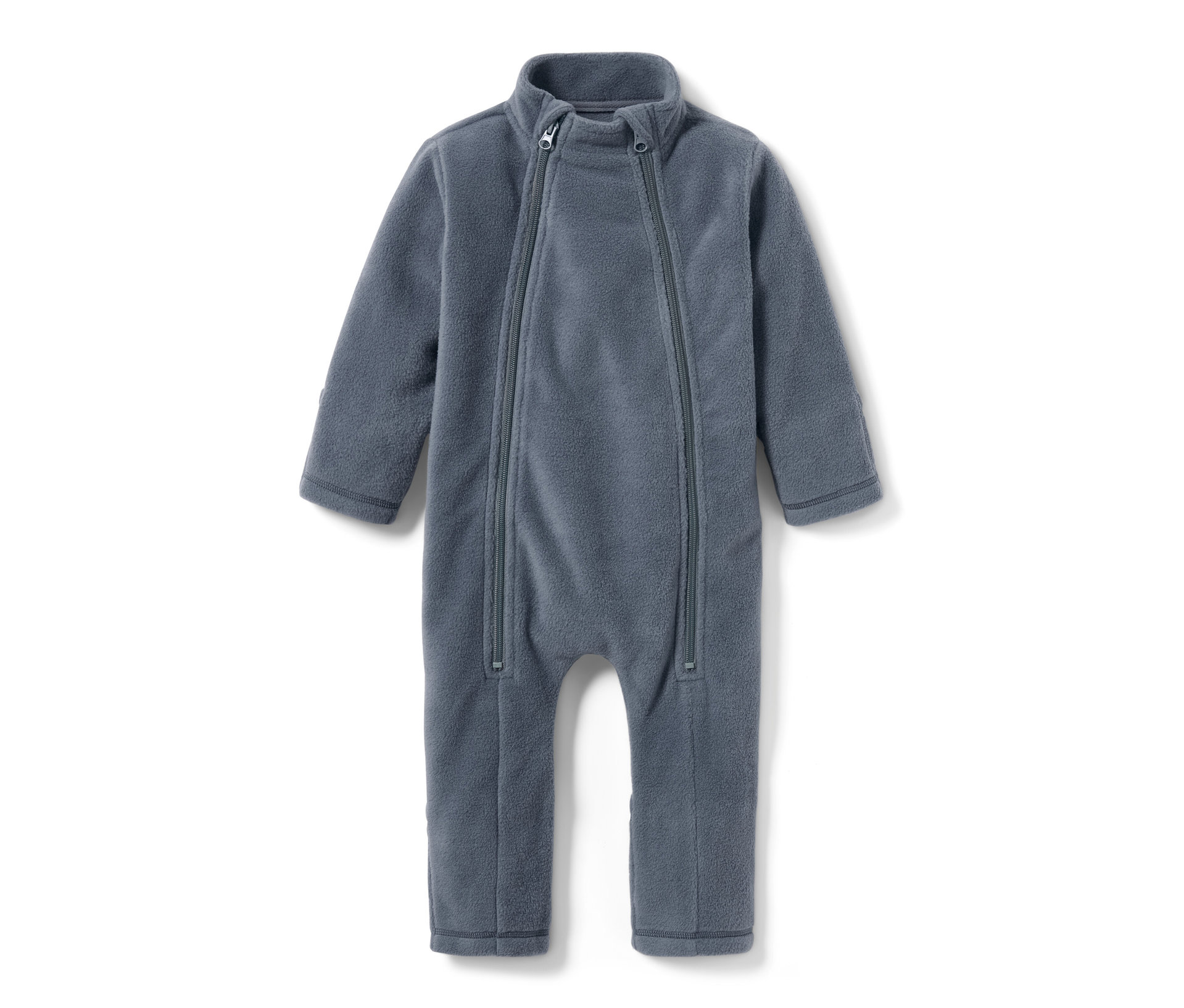 Tchibo - Baby-Fleece-Einteiler - Baby - Gr. 62/68 - graublau