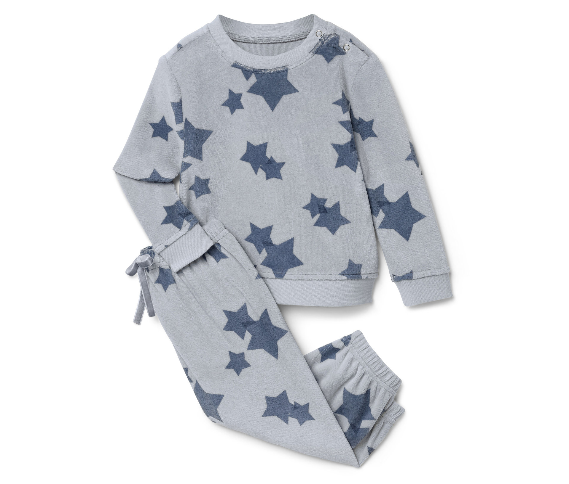 Tchibo - Baby-Nicki-Set - Baby - Gr. 74/80 - hellblau/print