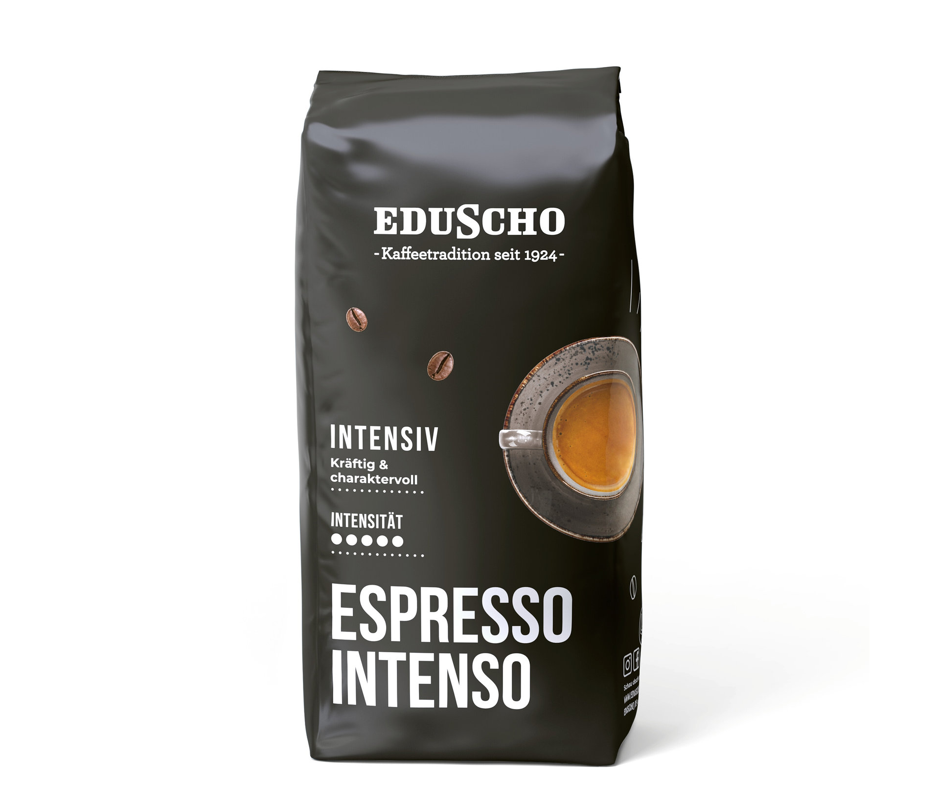 Eduscho Espresso Intenso - 1 kg Ganze Bohne - Intensität: 5/5