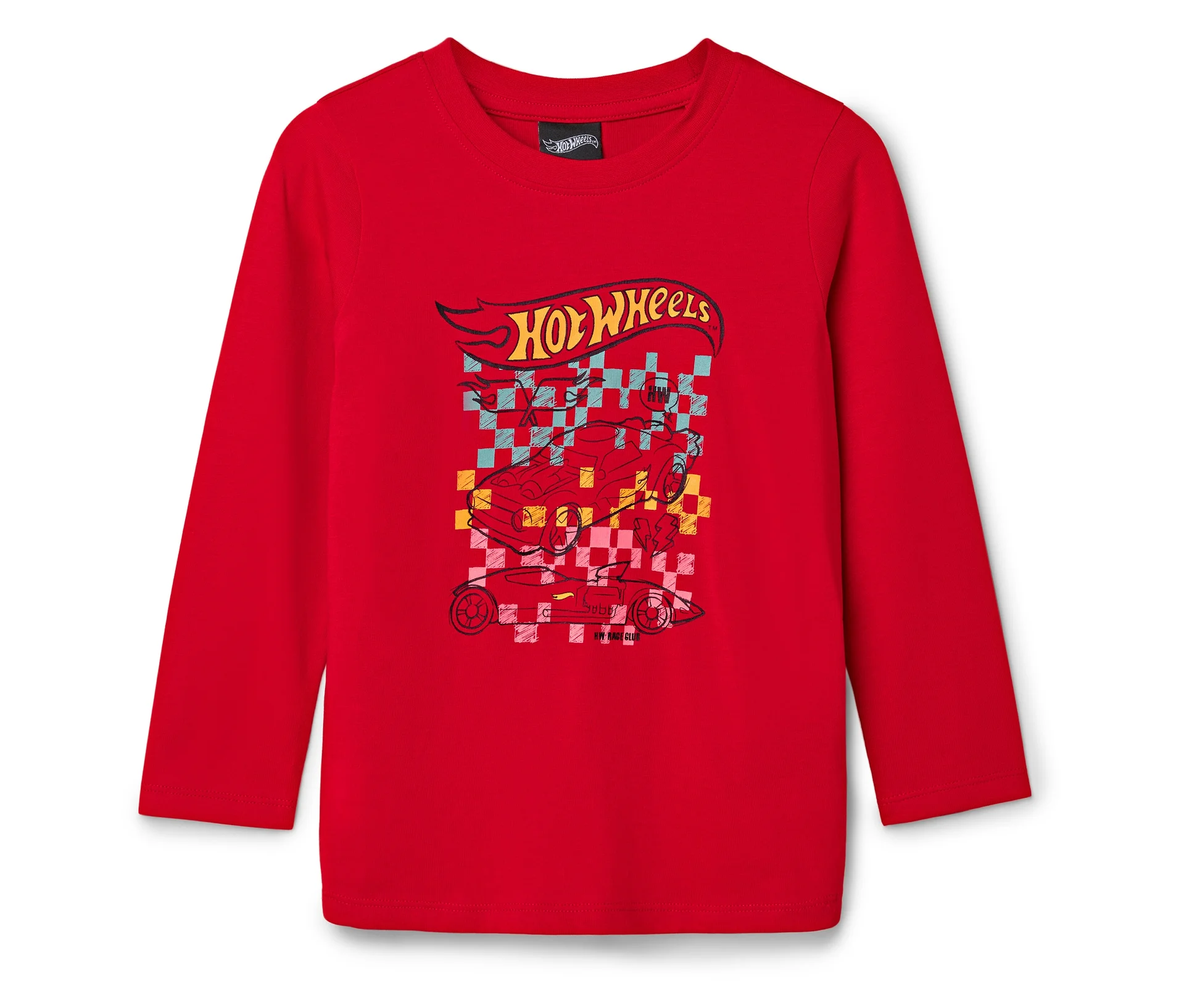Tchibo - Kinder-Langarmshirt »Hot Wheels« - Jungen - Gr. 98/104 - rot/print