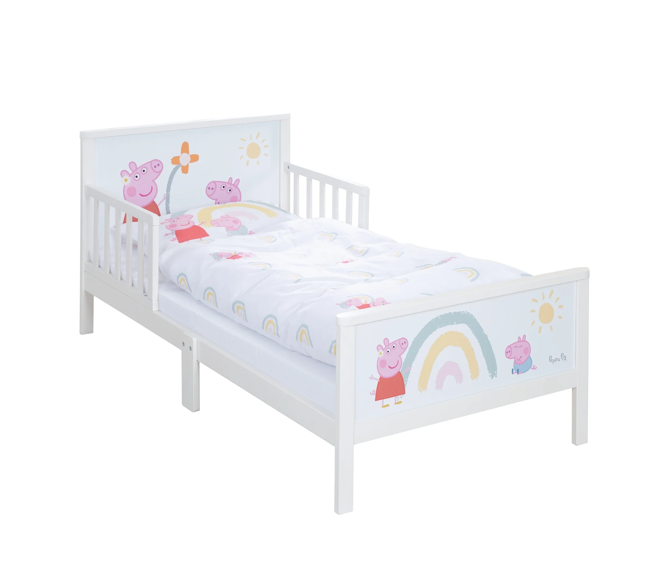 Roba Kinderbett »Peppa Pig« - 145x75x63cm - weiß -