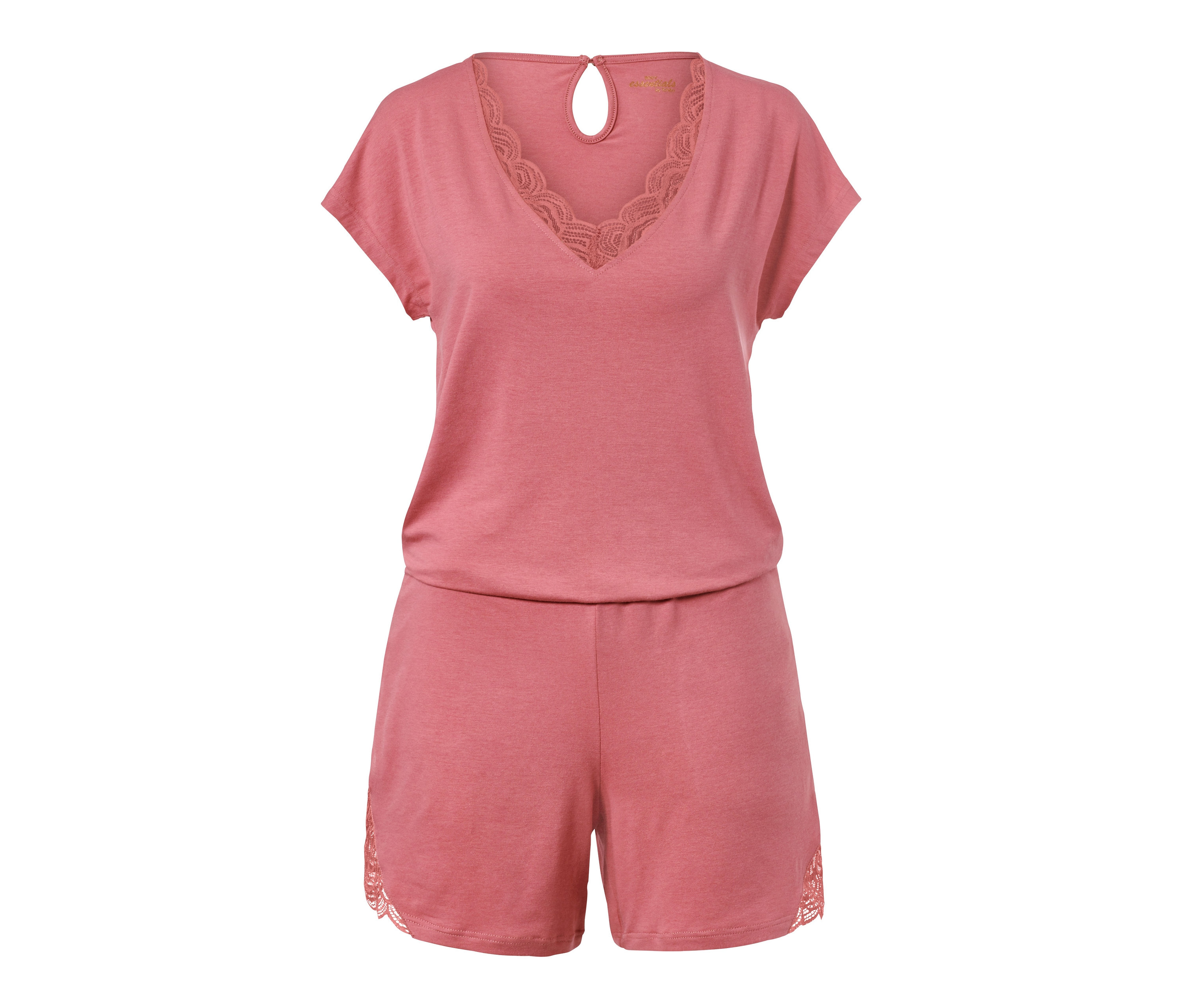 Tchibo - Jumpsuit-Pyjama - Damen - Gr. XS - rosé