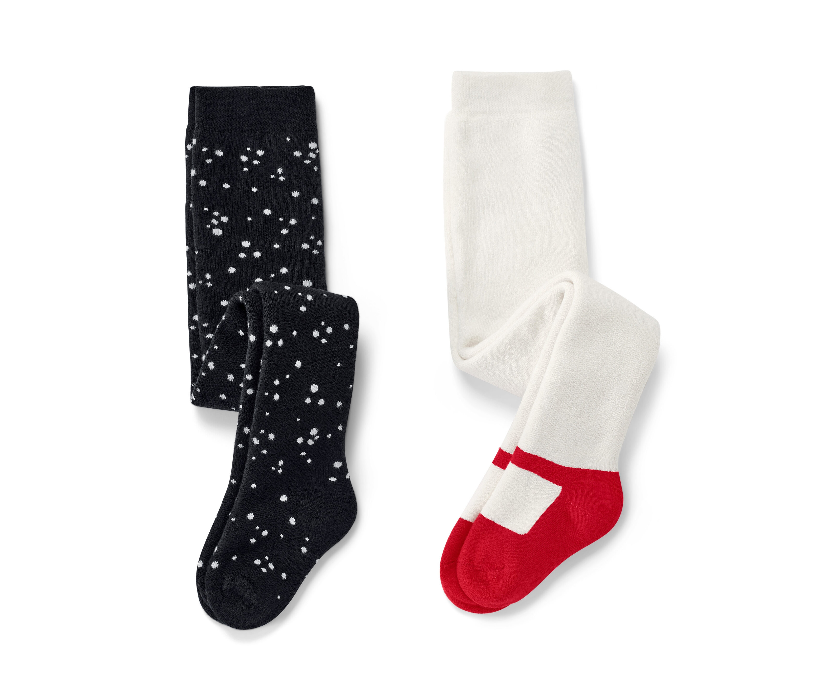 Tchibo - 2 Baby-Thermostrumpfhosen - Baby - Gr. 74/80 - schwarz/jacquard