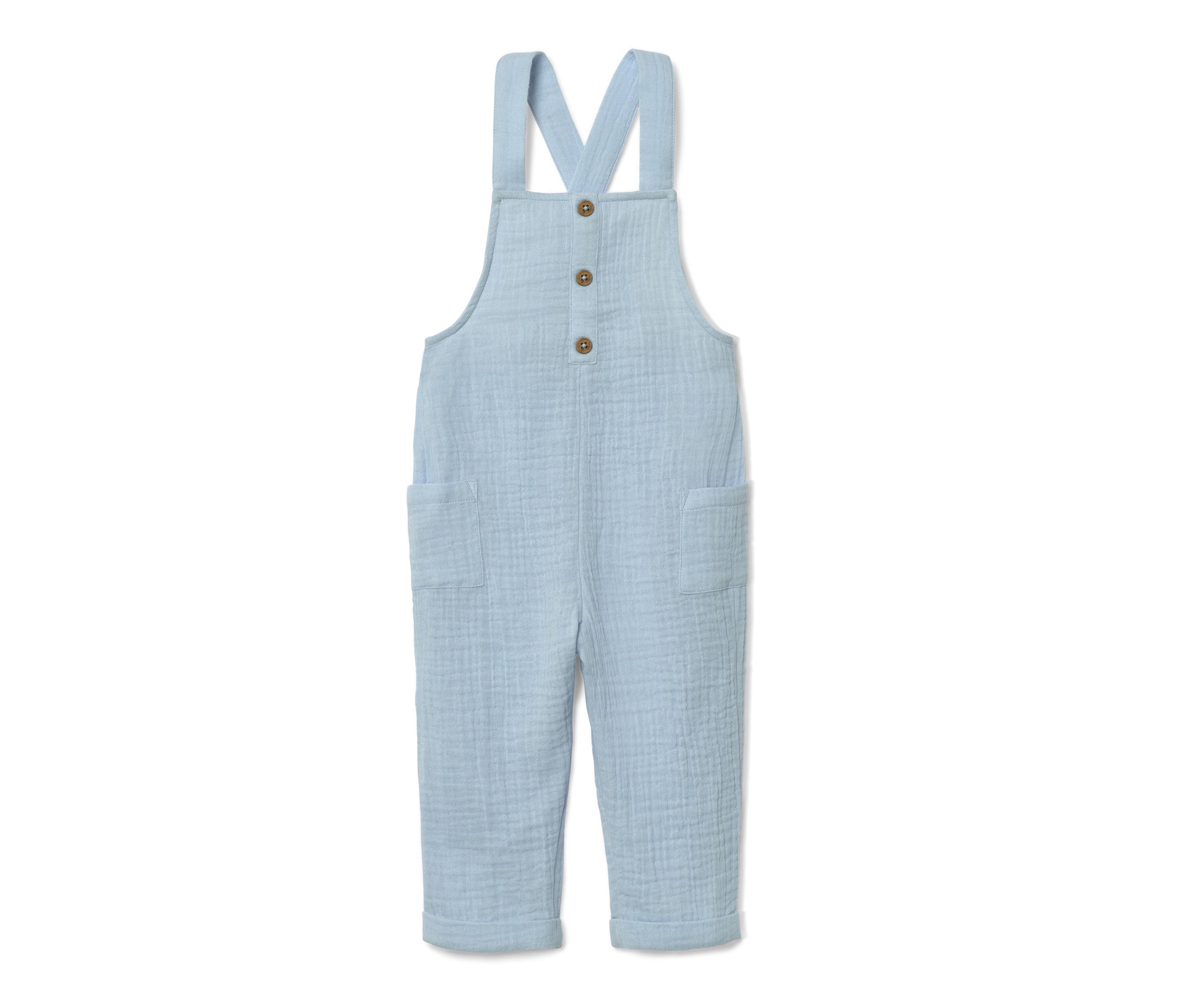 Tchibo - Baby-Latzhose - Herren - Gr. 86/92 - hellblau