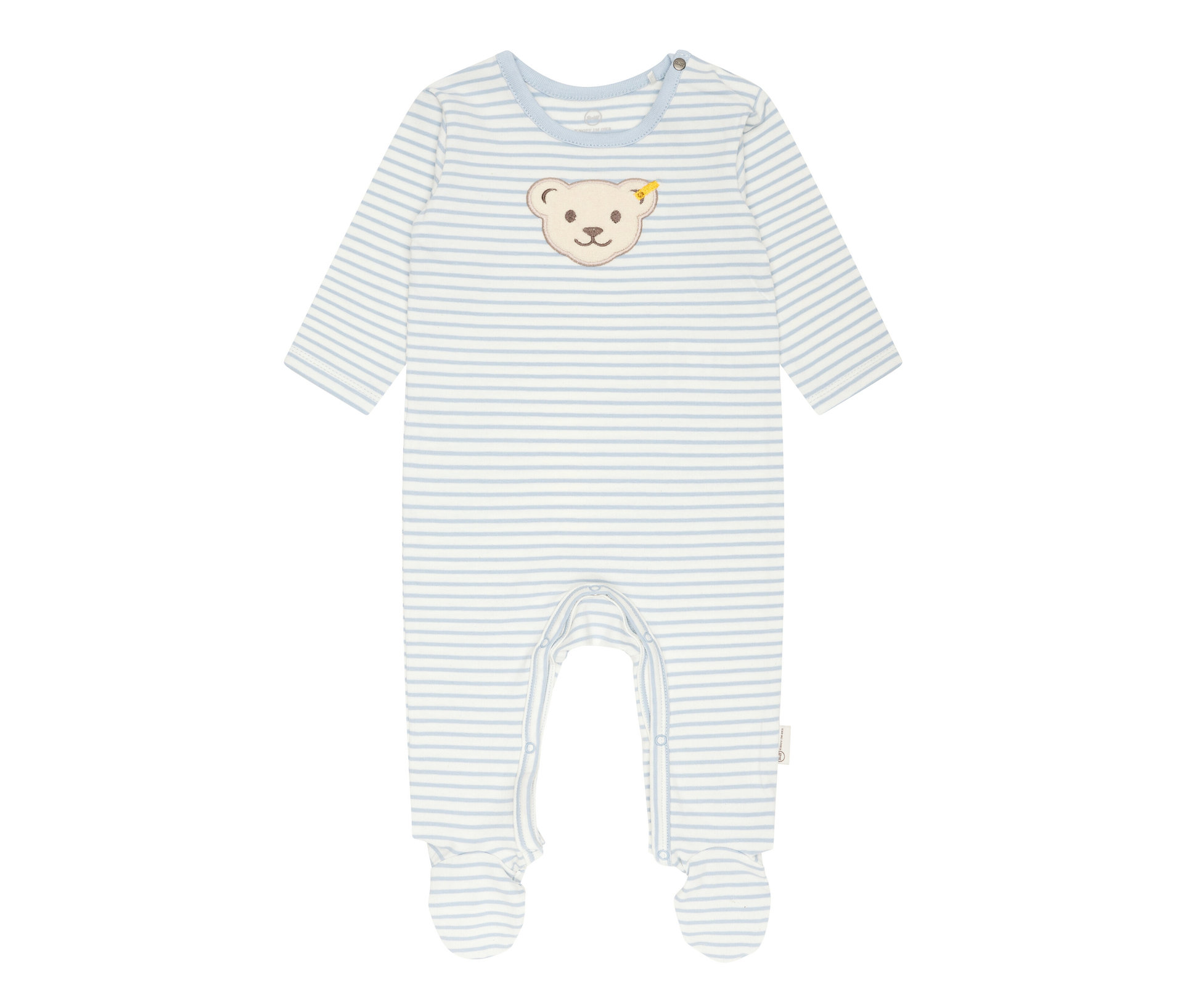 Steiff Baby-Strampler - Baby - Gr. 74 - blau/gestreift