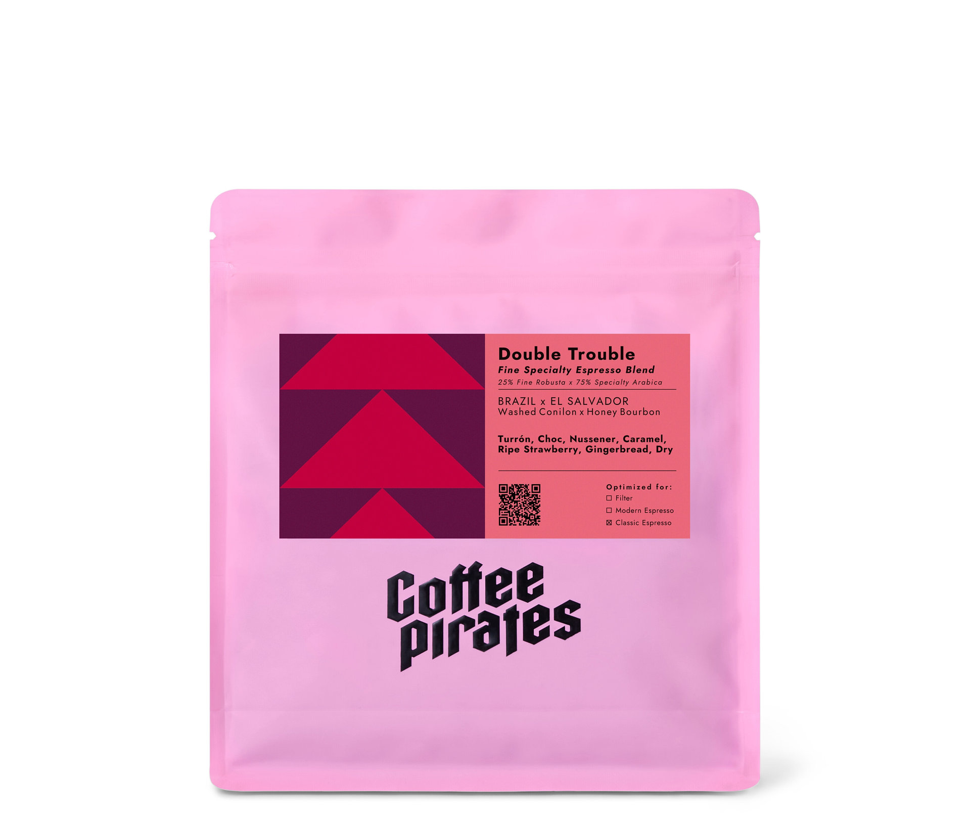 Coffee Pirates - Double Trouble Espresso - 250 g Ganze Bohne - Intensität: 5/6