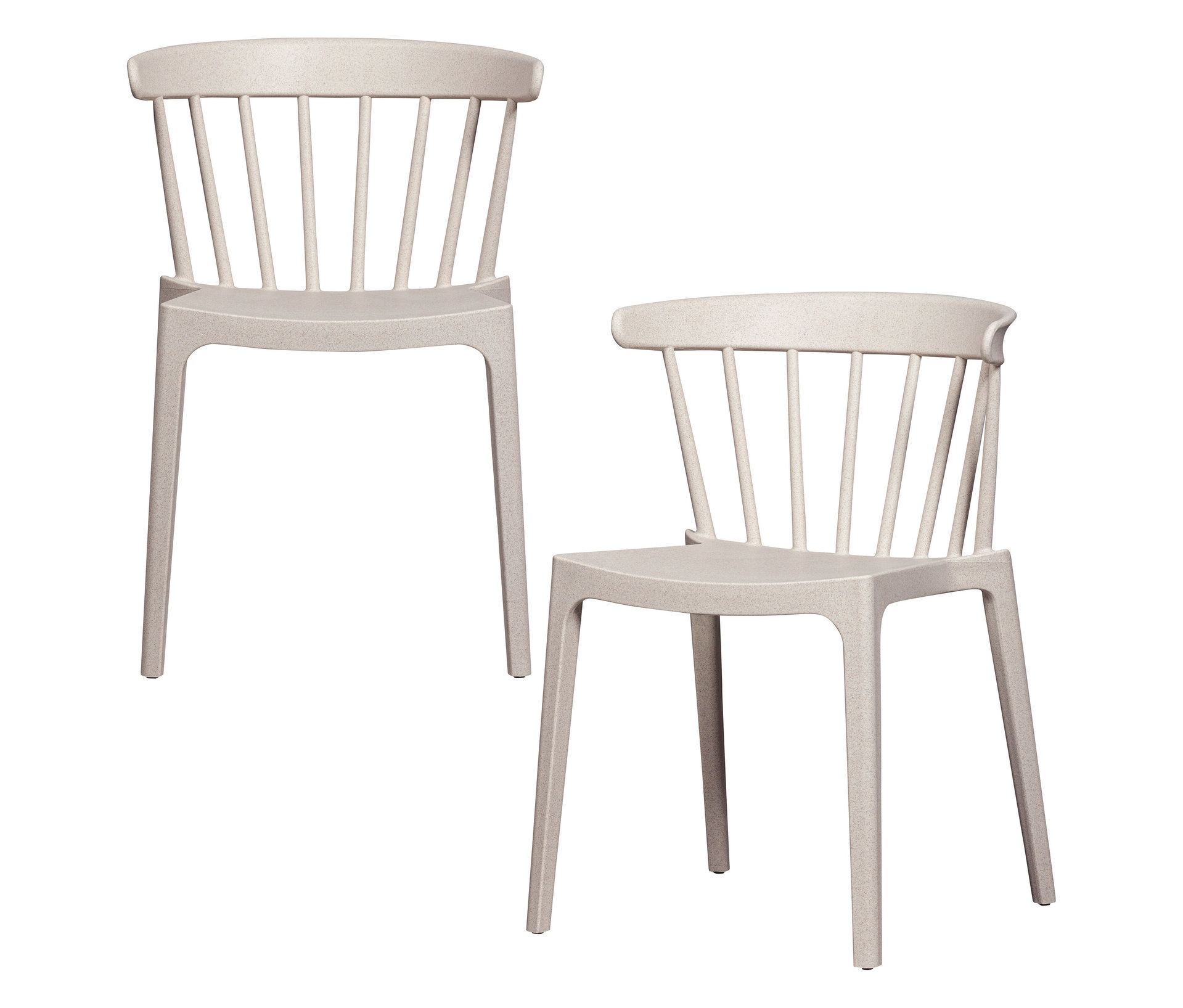 Tchibo - Woood 2 Gartenstühle - 52x53x75cm - weiß - Polypropylen