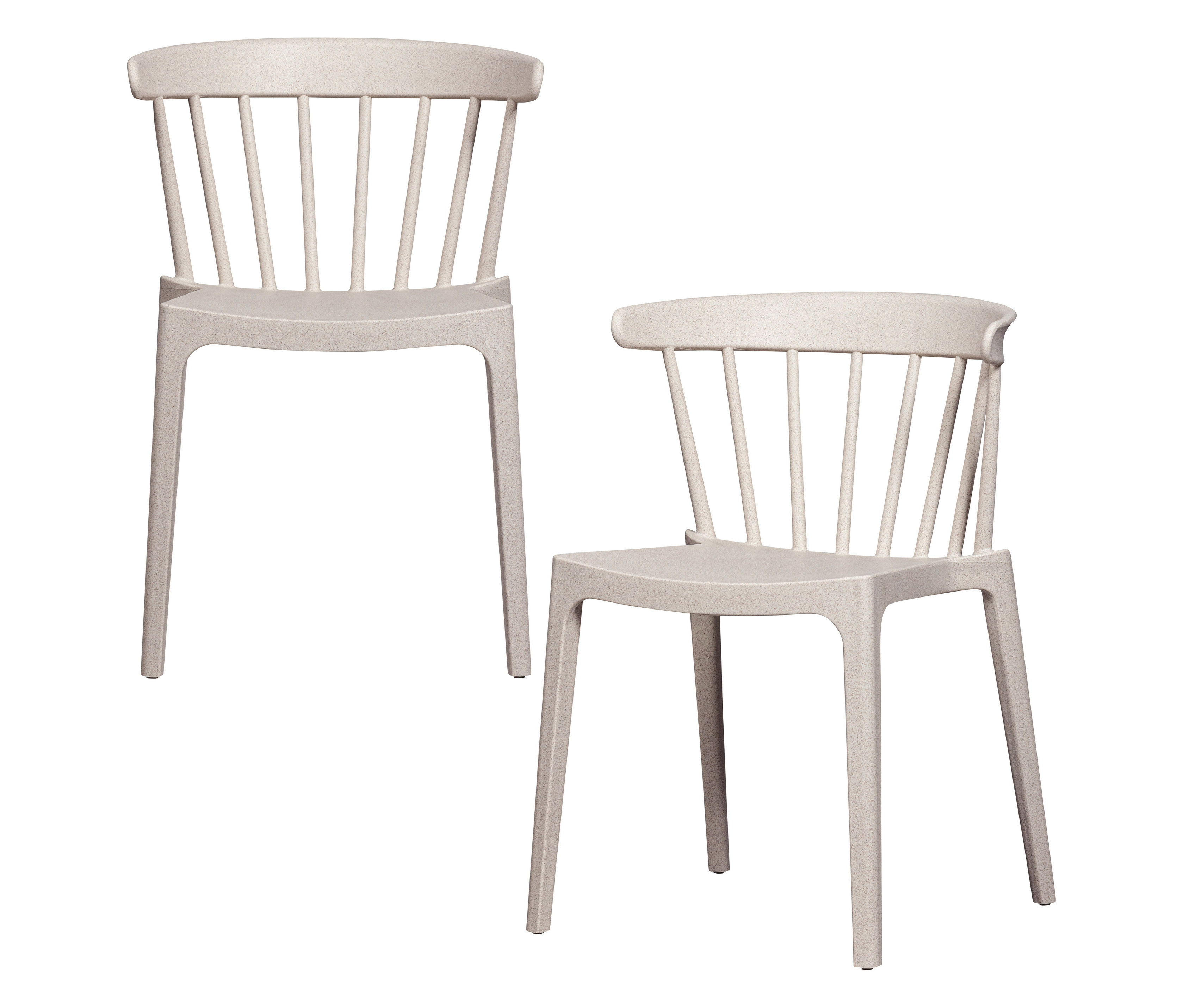 Tchibo - Woood 2 Gartenstühle - 52x53x75cm - weiß - Polypropylen