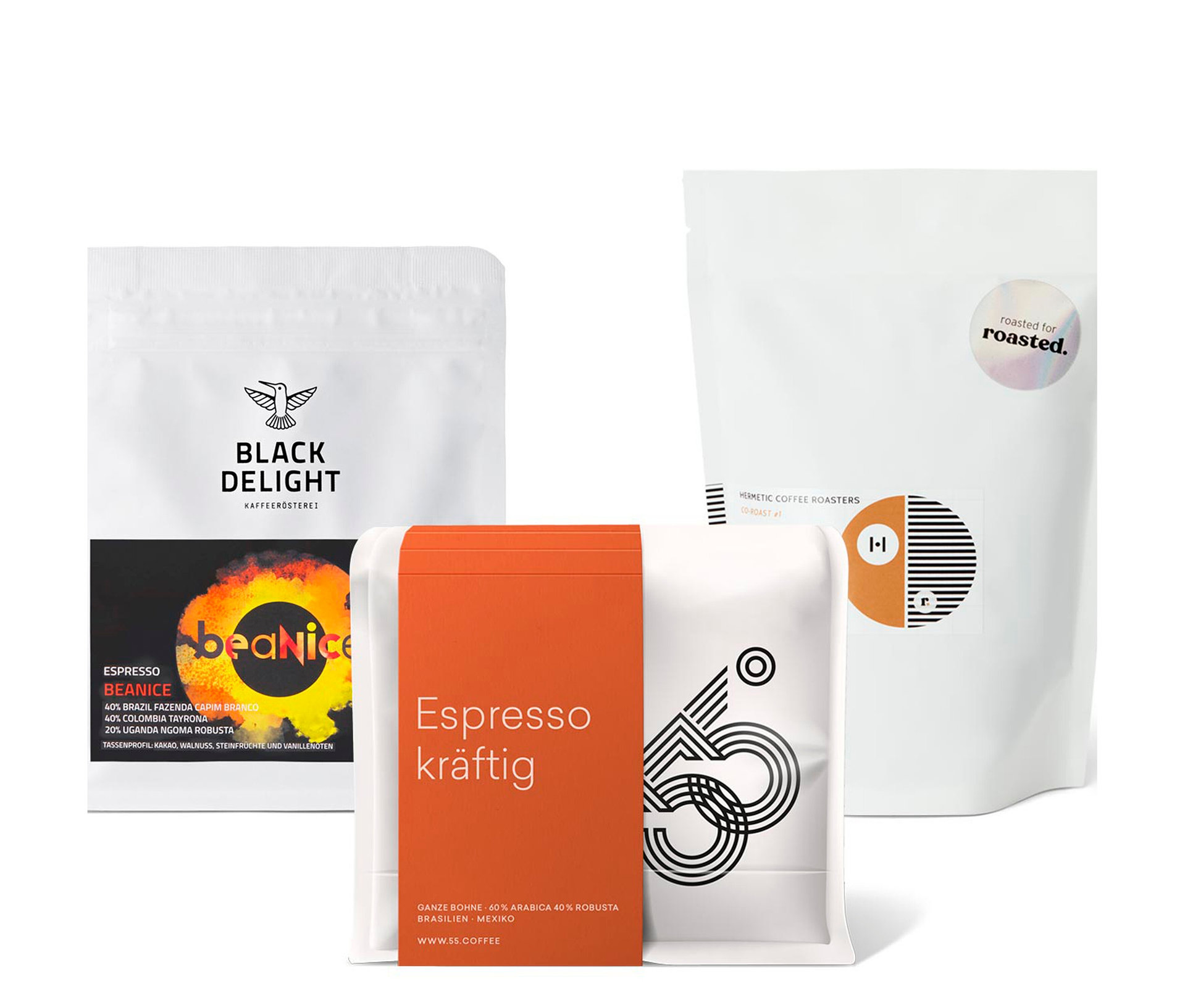 Tchibo - Espresso Probierpaket 'Hamburger Gemisch' - 3x 250 g Ganze Bohne