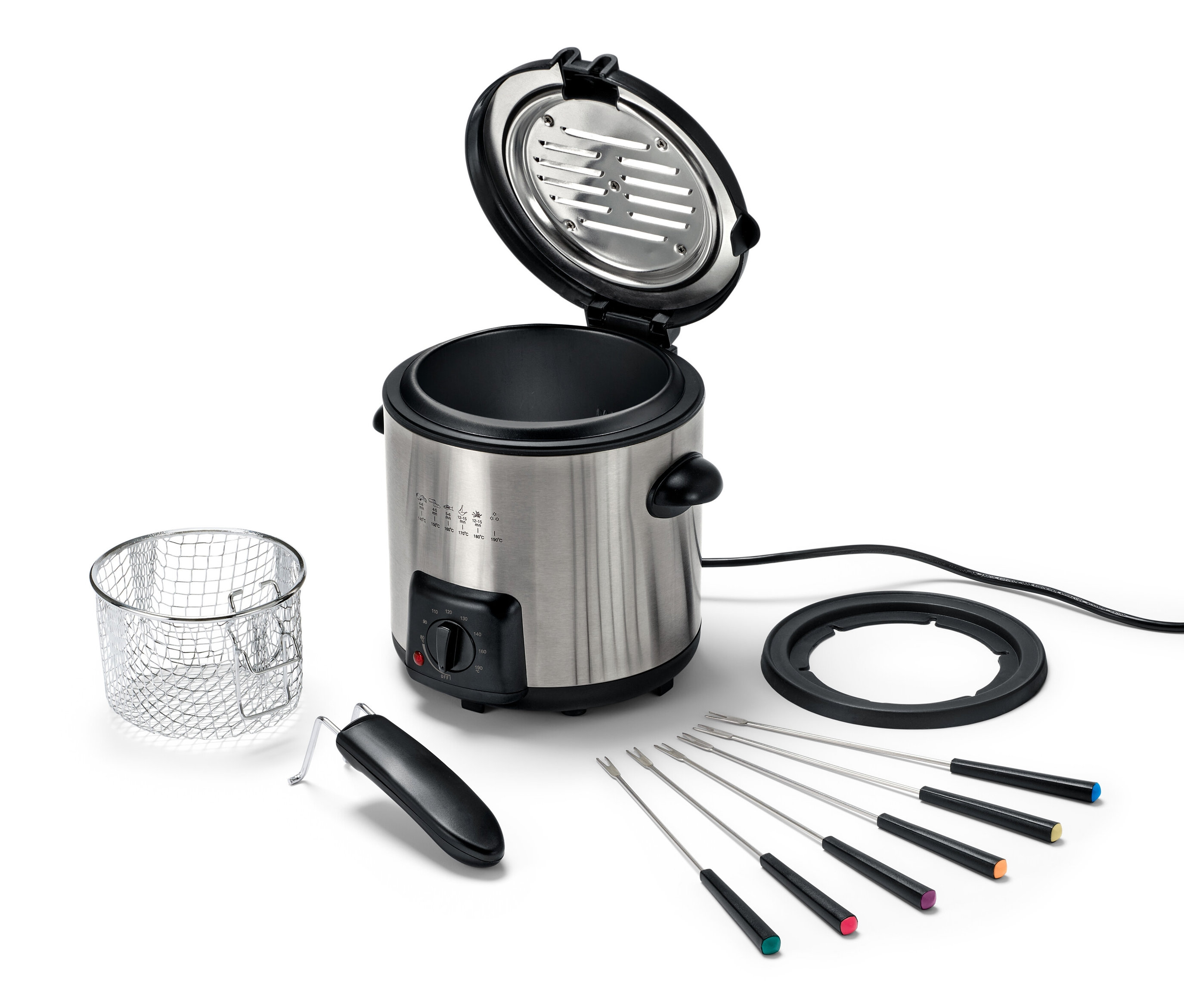 Tchibo - Mini-Fritteuse-und-Fondue - silber