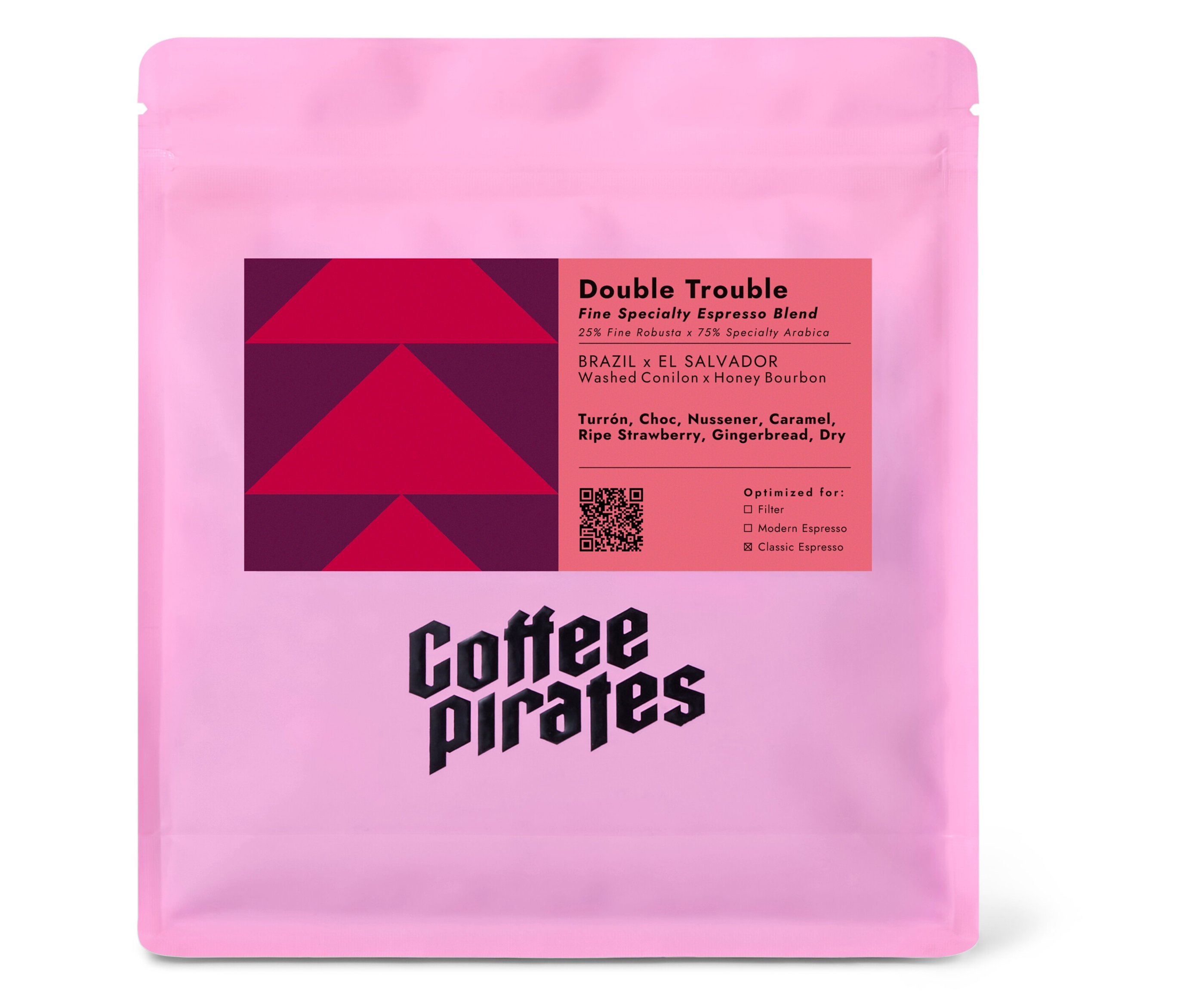 Coffee Pirates - Double Trouble Espresso - 250 g Ganze Bohne - Intensität: 5/6