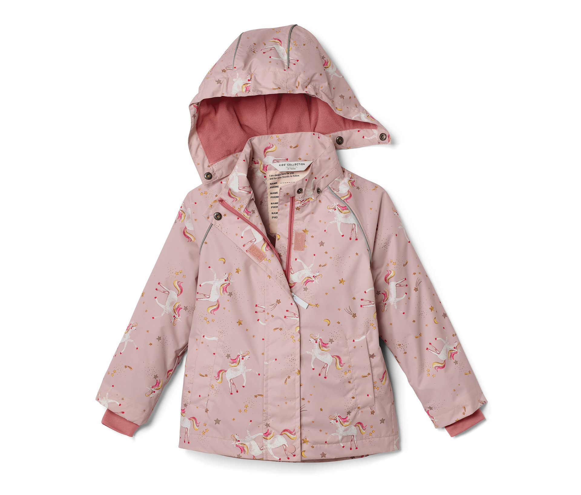 Tchibo - Kinder-Thermo-Regenjacke - Baby - Gr. 86/92 - rosa/print