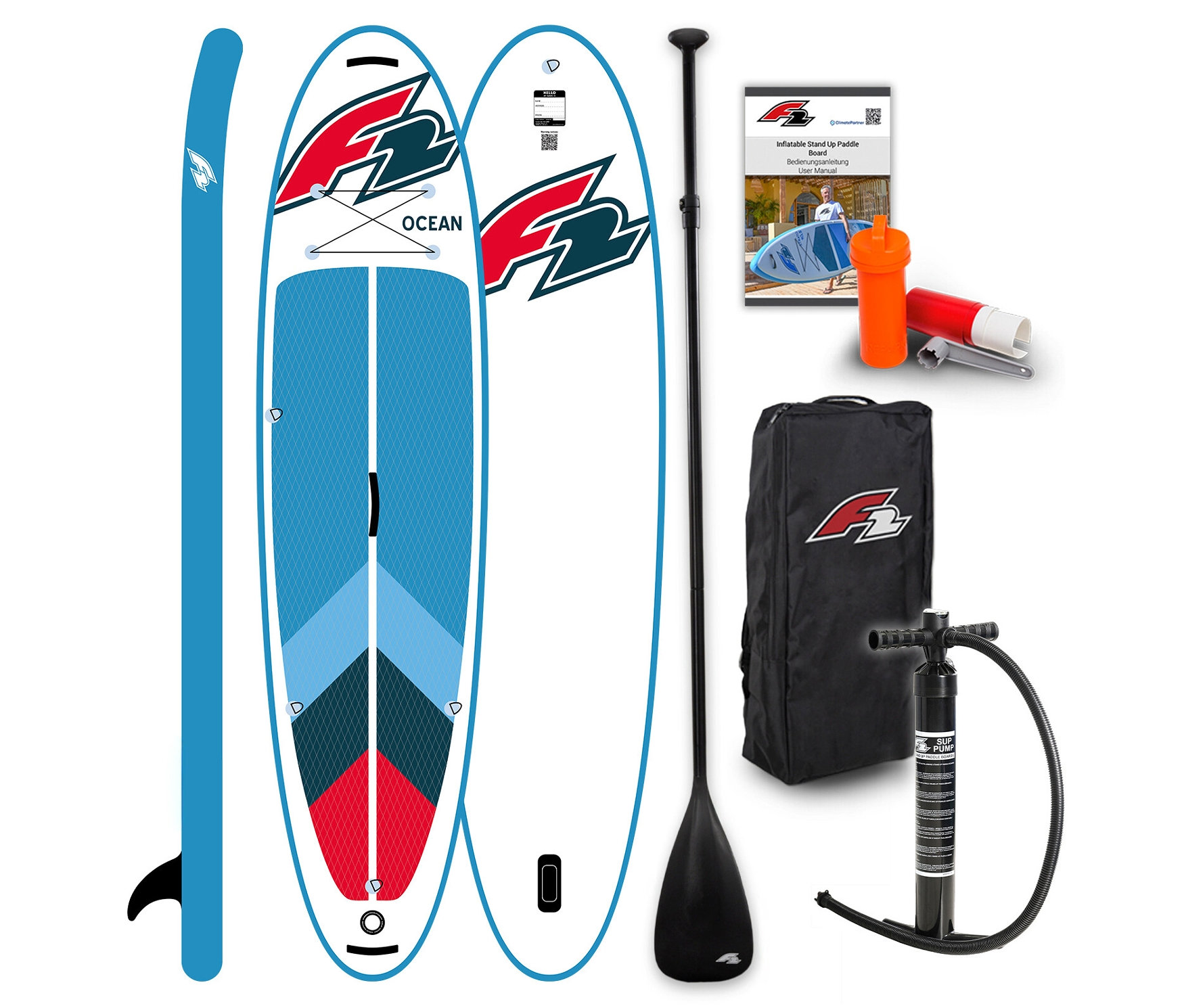 Tchibo - F2 SUP Board »Ocean ltd« - weiß
