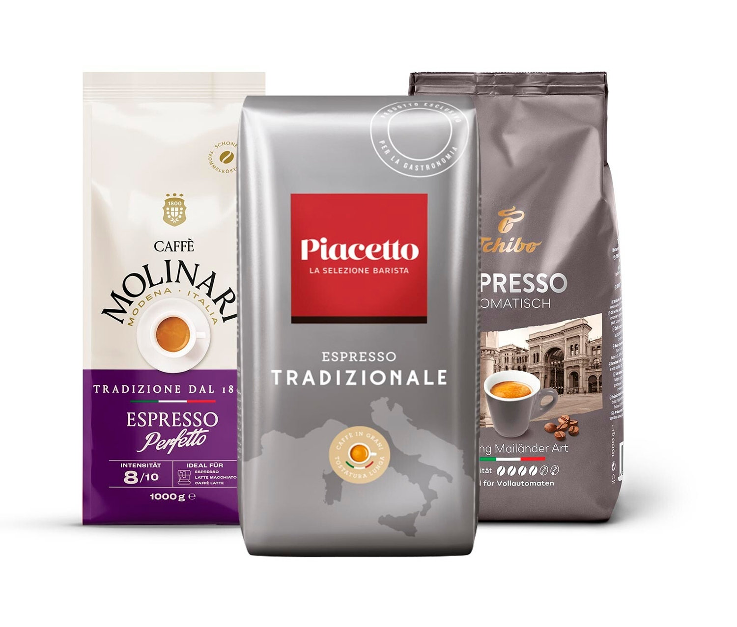 Tchibo - Probierset 'Italienischer Genuss' - 3 x 1 kg Ganze Bohne