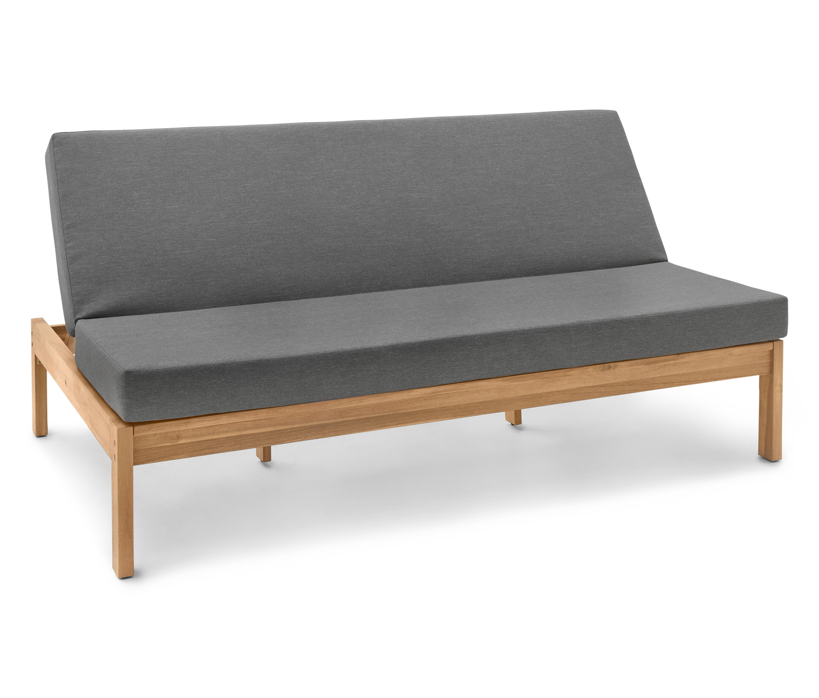 Tchibo - 2-in-1-Gartenbank ‒ Doppel-Sonnenliege - 185x110x46cm - anthrazit -