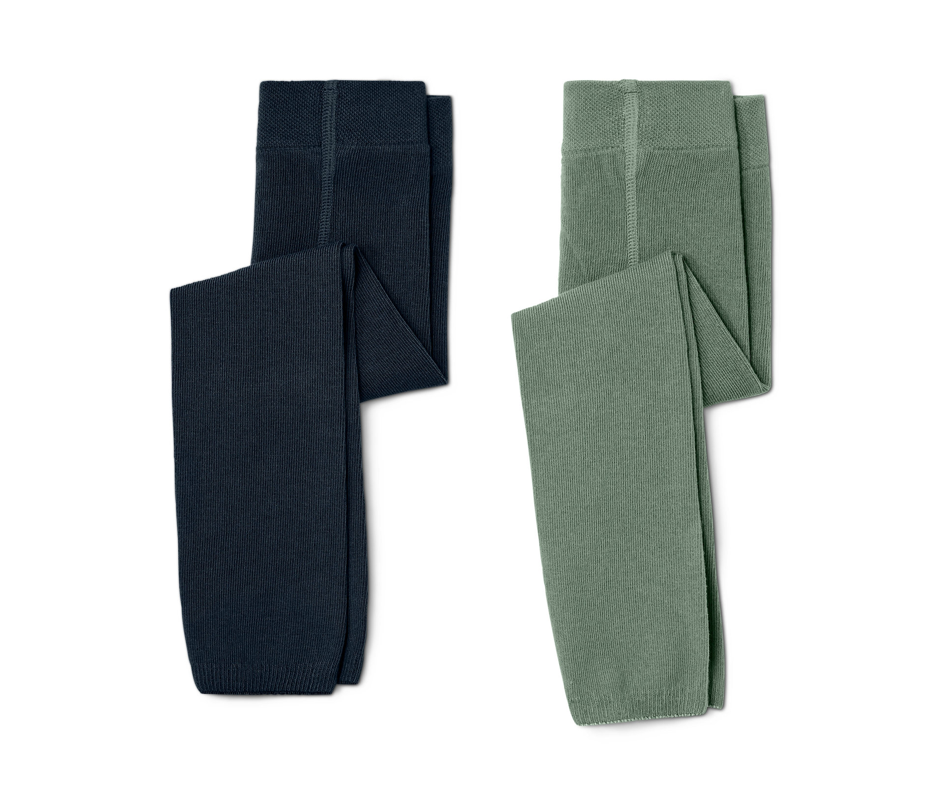 Tchibo - 2 Kinder-Strickleggings - Kinder - Gr. 122/128 - dunkelblau/jacquard