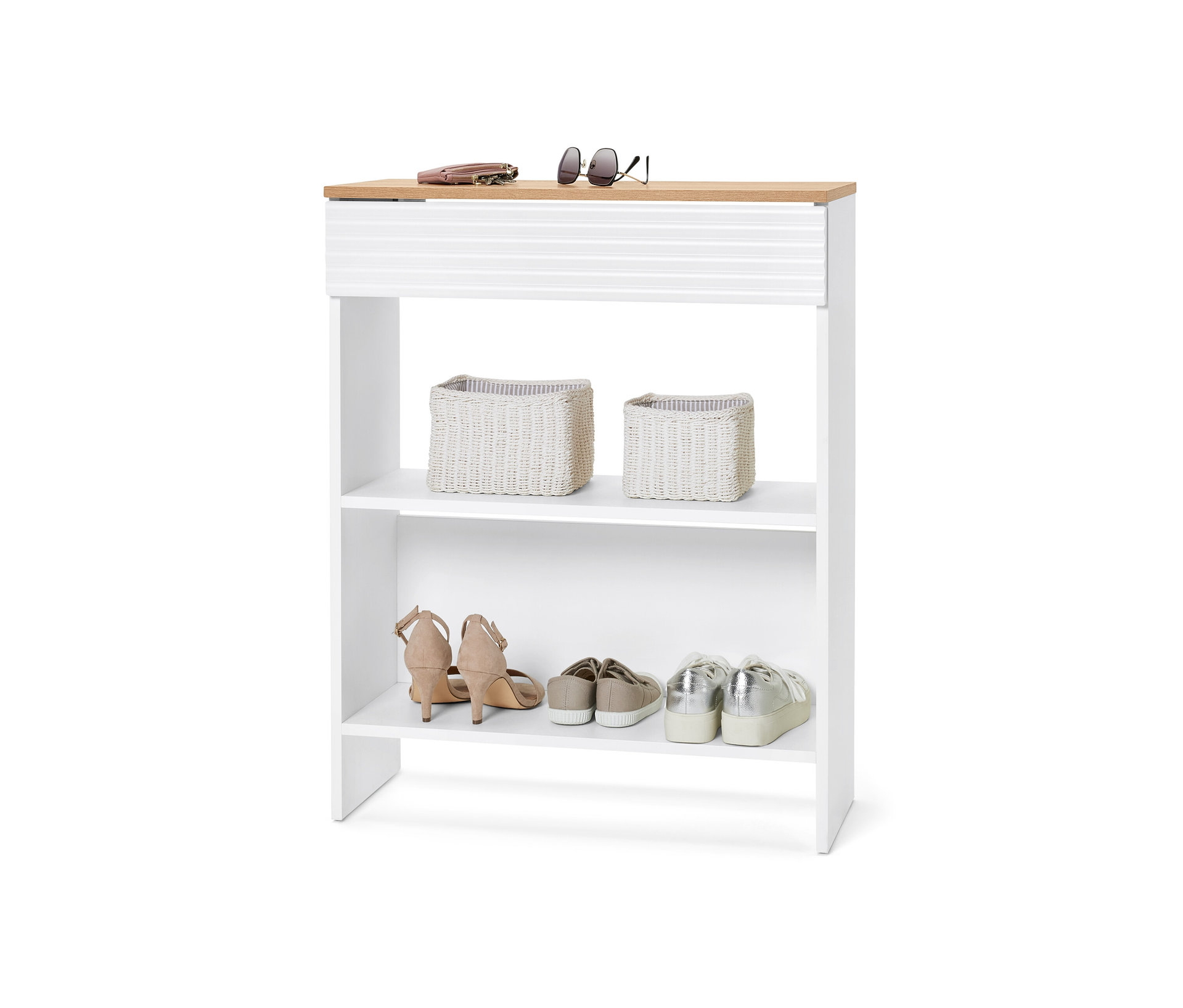 Tchibo - Konsole mit Schublade - 70x30,5x89cm - braun - Holz / Holz