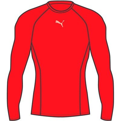 Puma Liga Baselayer Tee LS Größe XL Rot