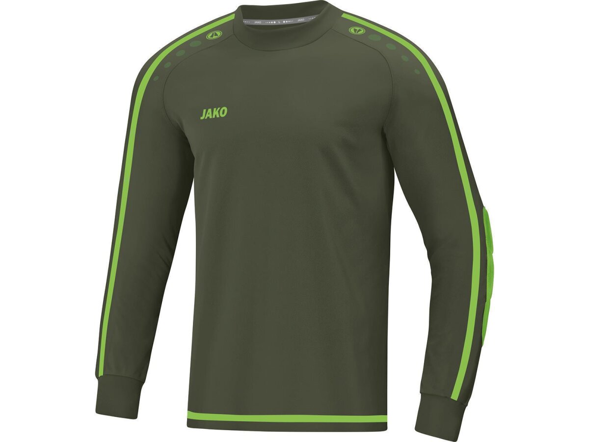 JAKO TW-Trikot Striker 2.0 Khaki/Neongrün 152