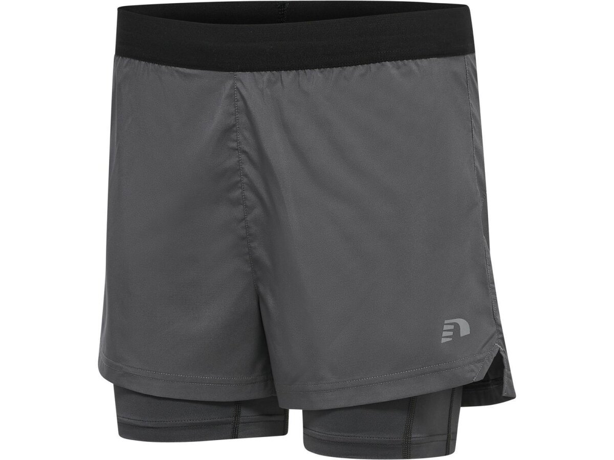 Hummel WOMEN 2-IN-1 RUNNING SHORTS FORGED IRON M